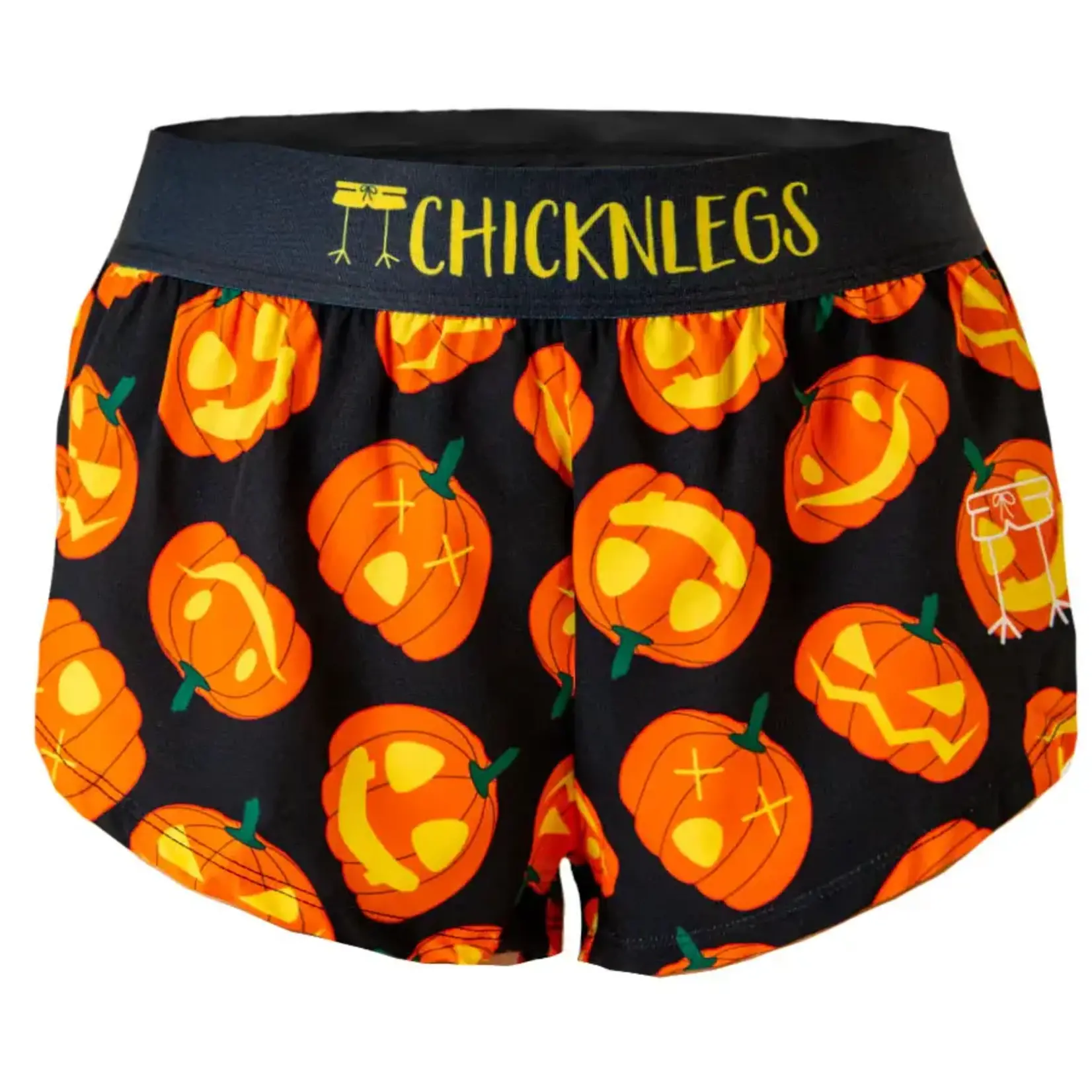ChickenLegs ChicknLegs Women's Pumpkins 1.5" Split Shorts