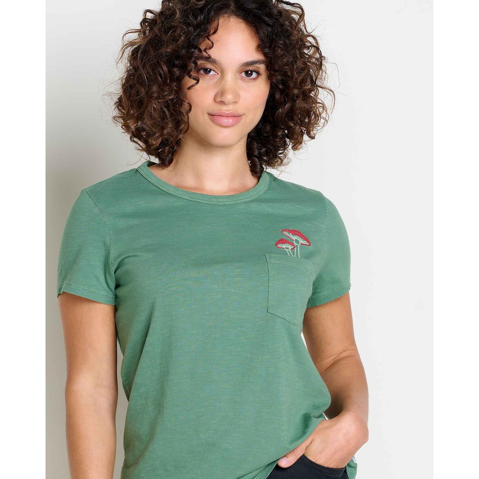 Toad & Co Toad & Co w's primo ss crew embroidered ivy embroidery XL