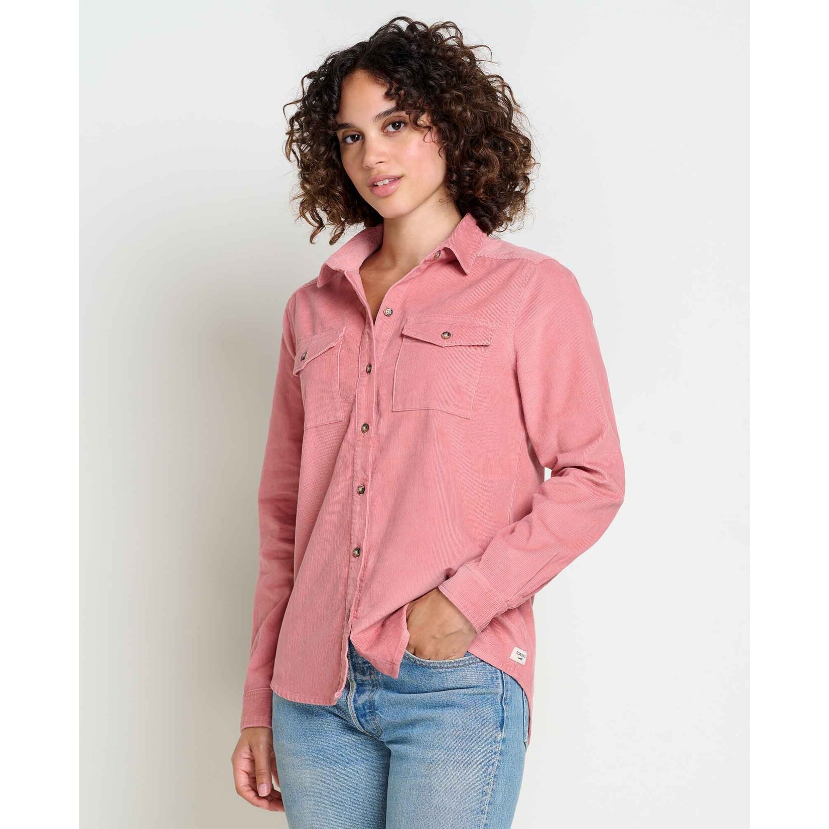 Toad & Co Toad & Co w's scouter cord ls shirt rose L