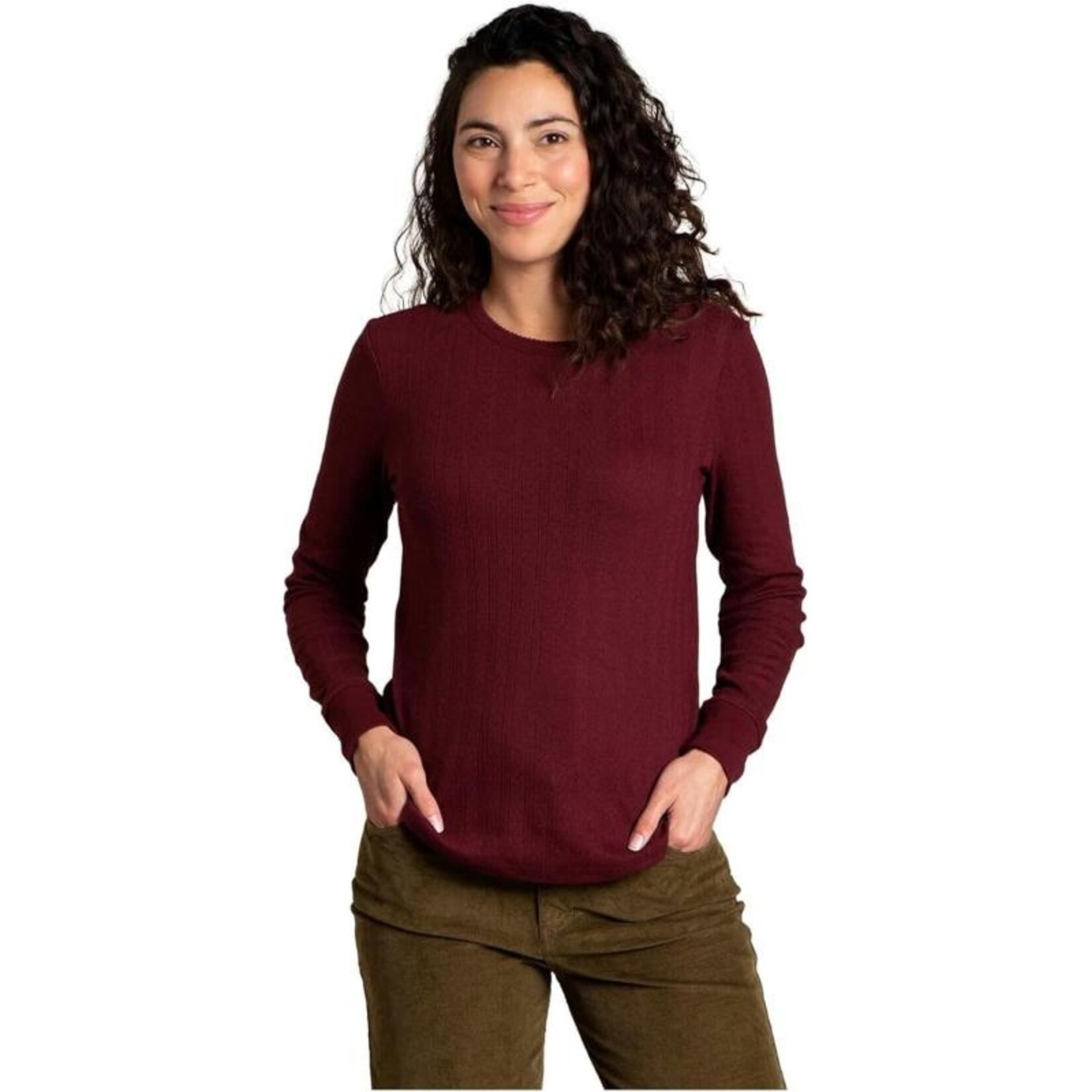 Toad & Co Toad & Co Foothill Pointelle LS Crew WMN Port XL