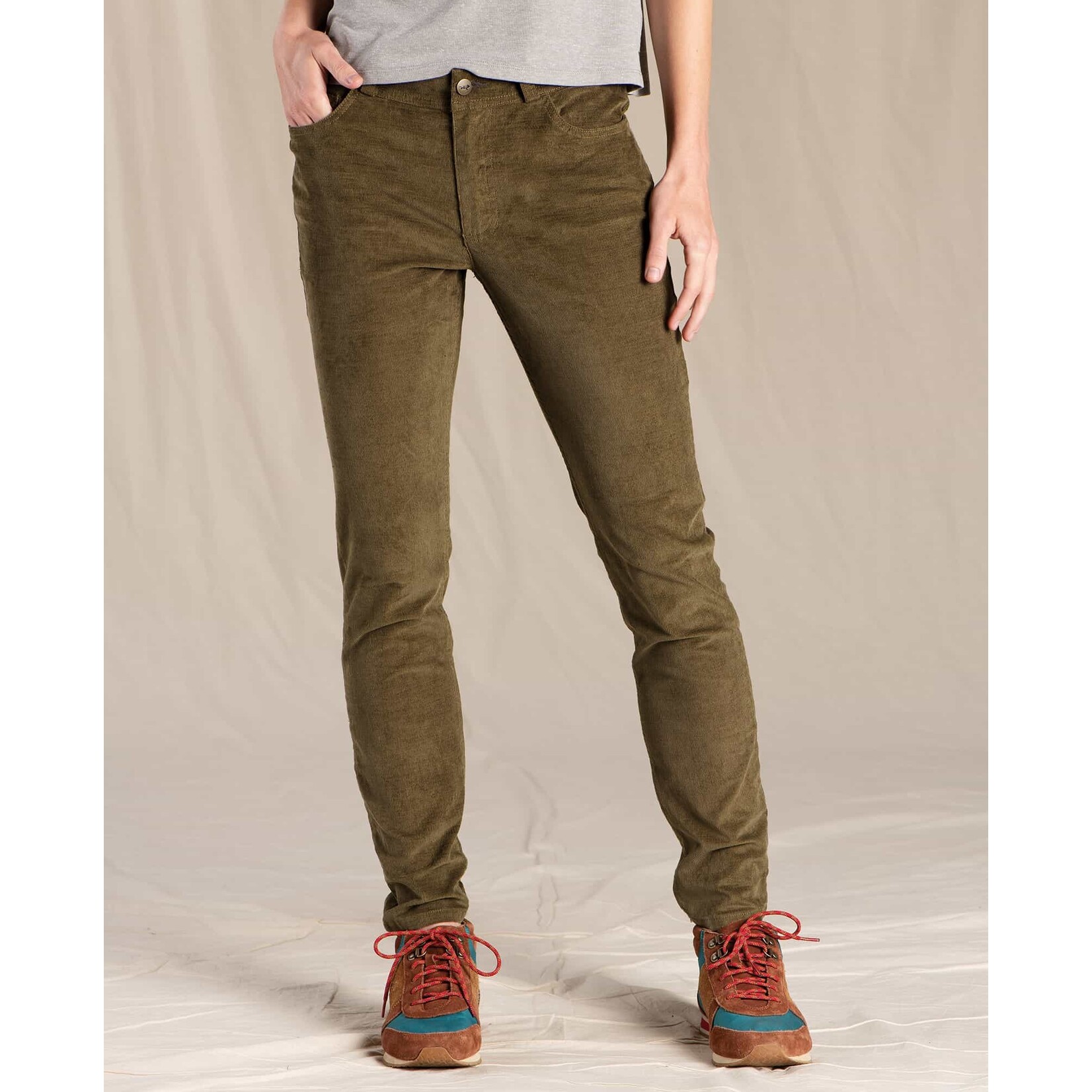 Toad & Co Toad & Co w's karuna cord 5 pkt skinny pant fir 8
