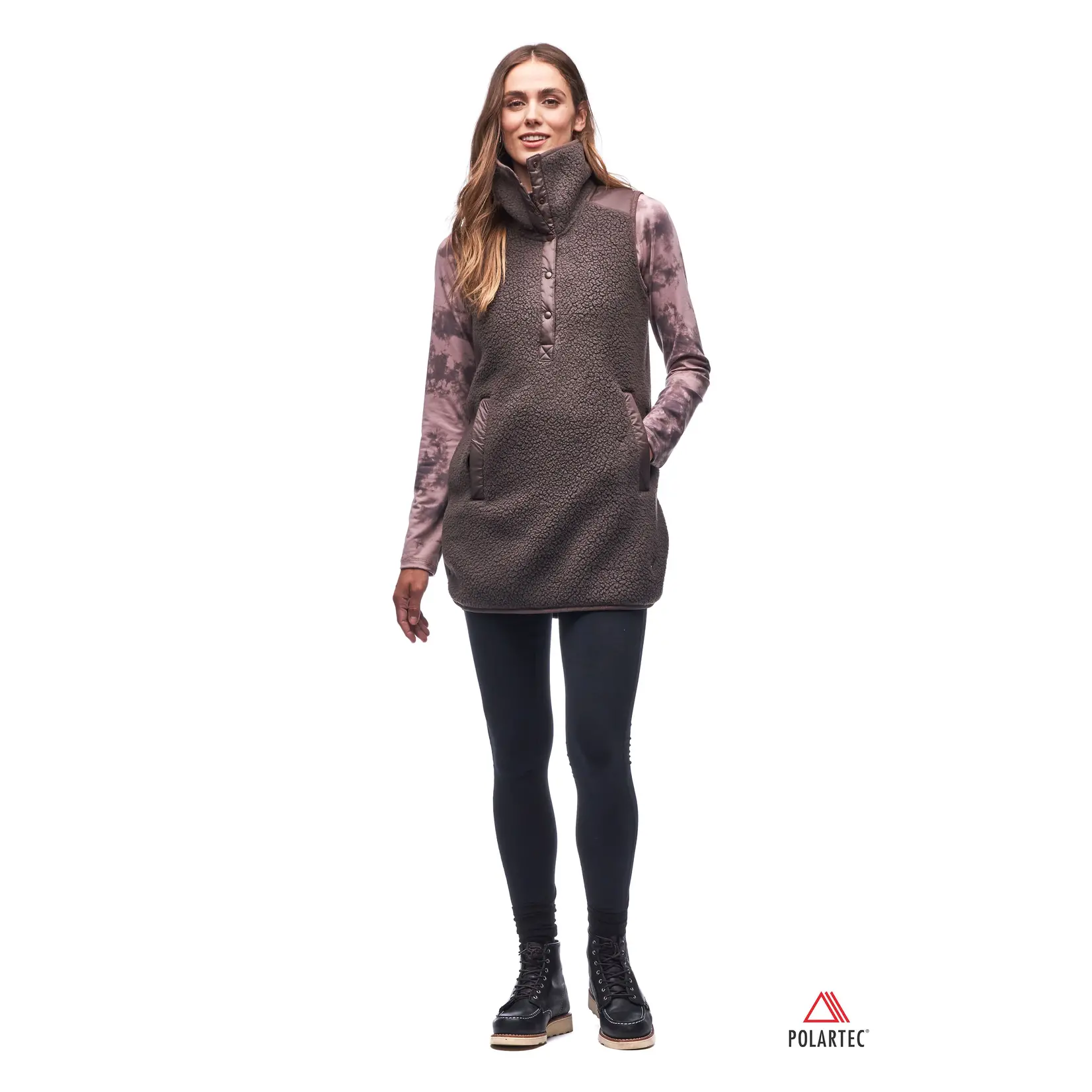 Indyeva INDYEVA PECORA TUNIC-WALNUT-S