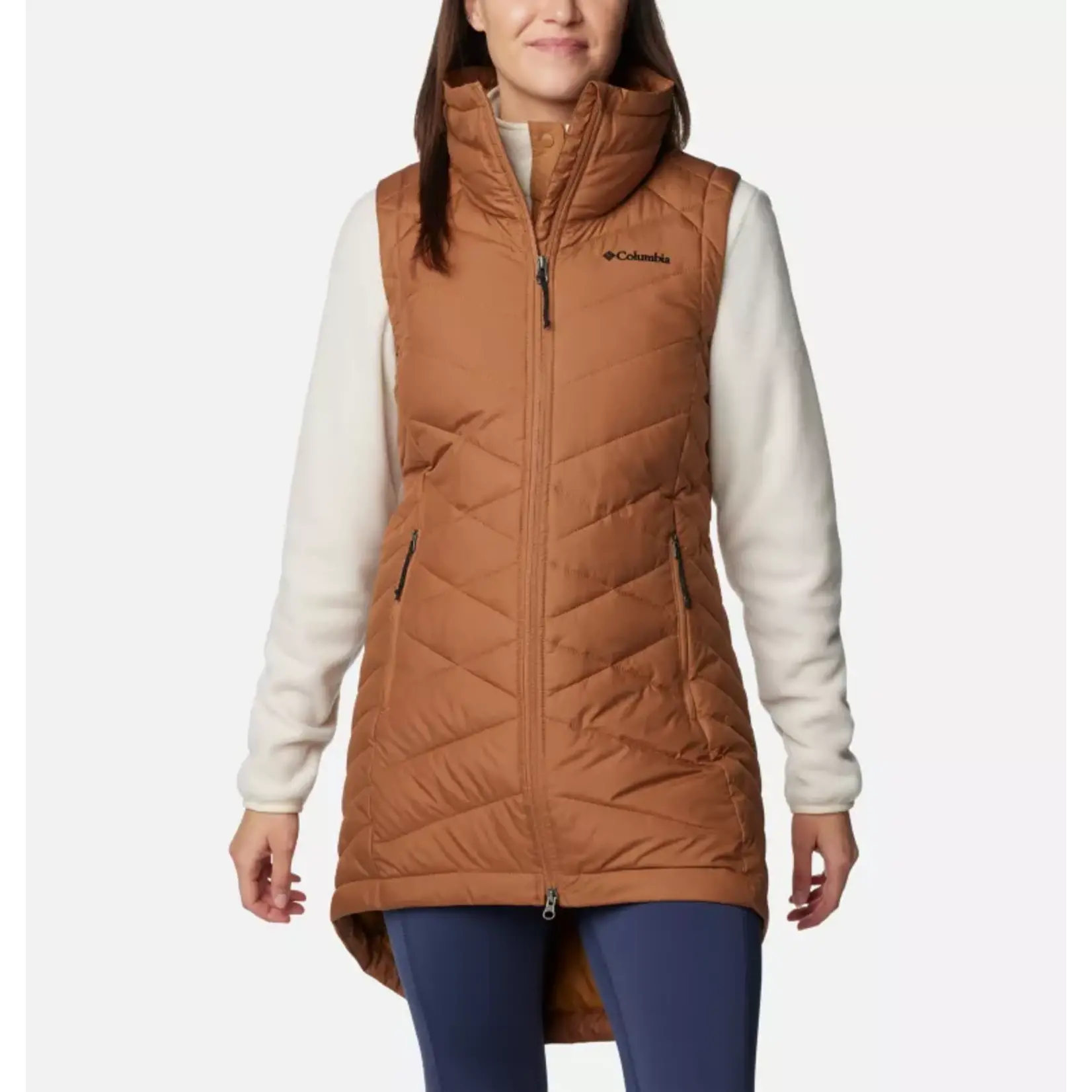 Columbia Heavenly™ II Long Vest Camel Brown S