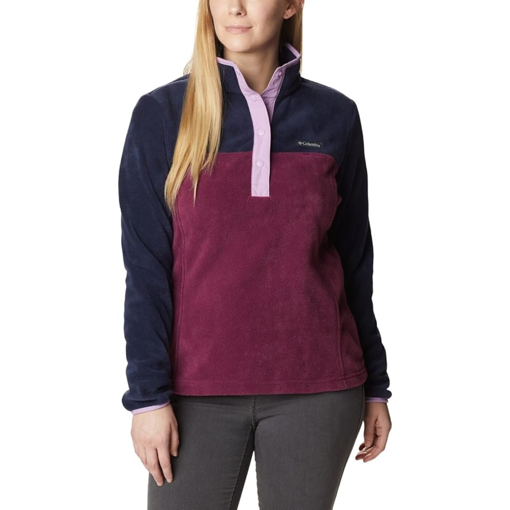 Columbia Benton Springs™ 1/2 Snap Pullover Marionberry, Da 1X
