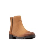 Sorel Emelie ll Zip WP, Taffy Leather/Black, 7.5