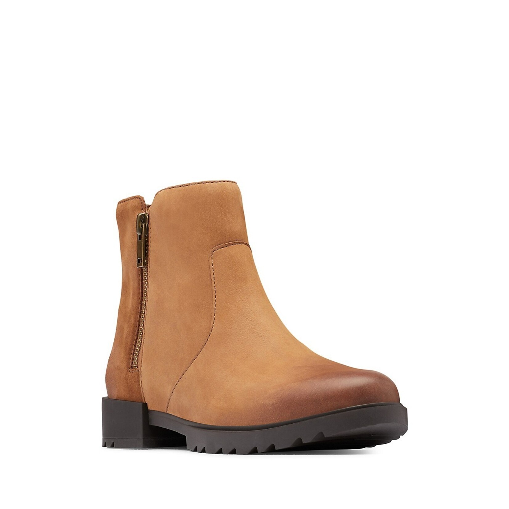 Sorel Emelie ll Zip WP, Taffy Leather/Black, 7.5