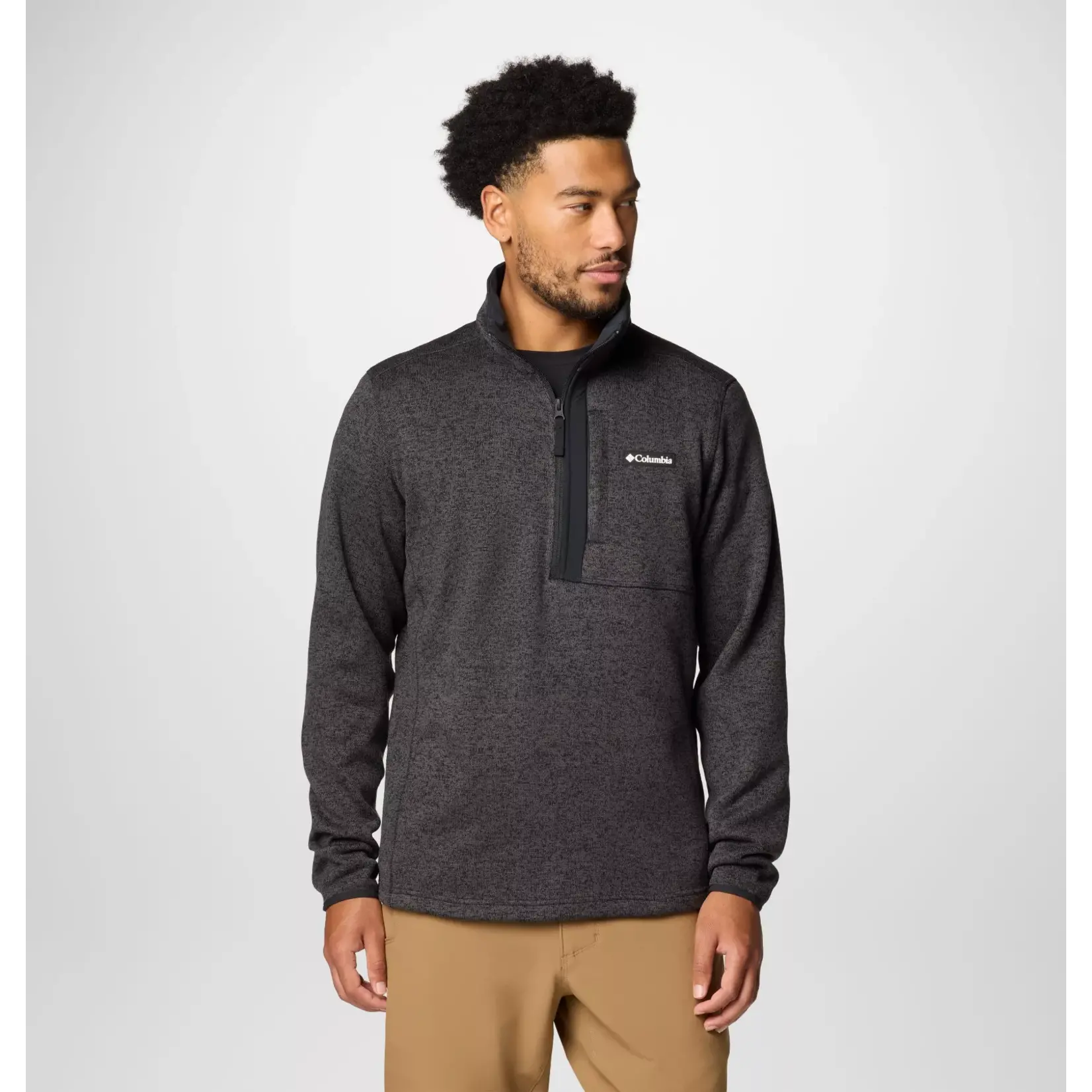 Columbia Sweater Weather™ Half Zip Black Heather, S