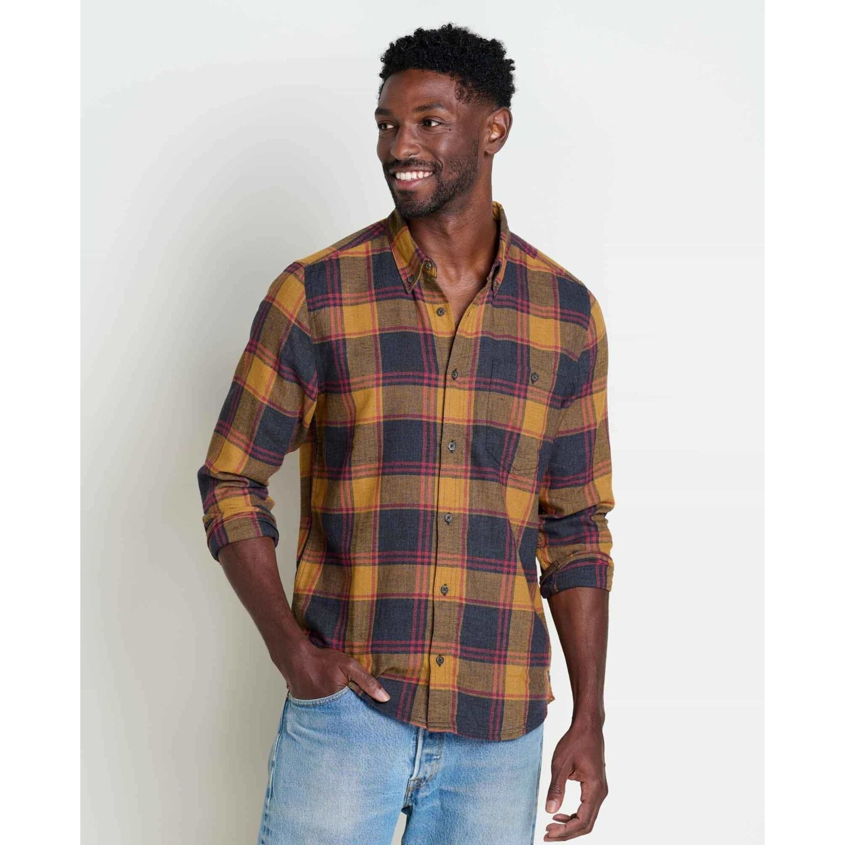 Toad & Co Toad&Co - airsmyth ls shirt black mid scale multi XL