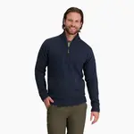 Royal Robbins Royal Robbins M's Baylands Lined 1/2 Zip, Navy, M