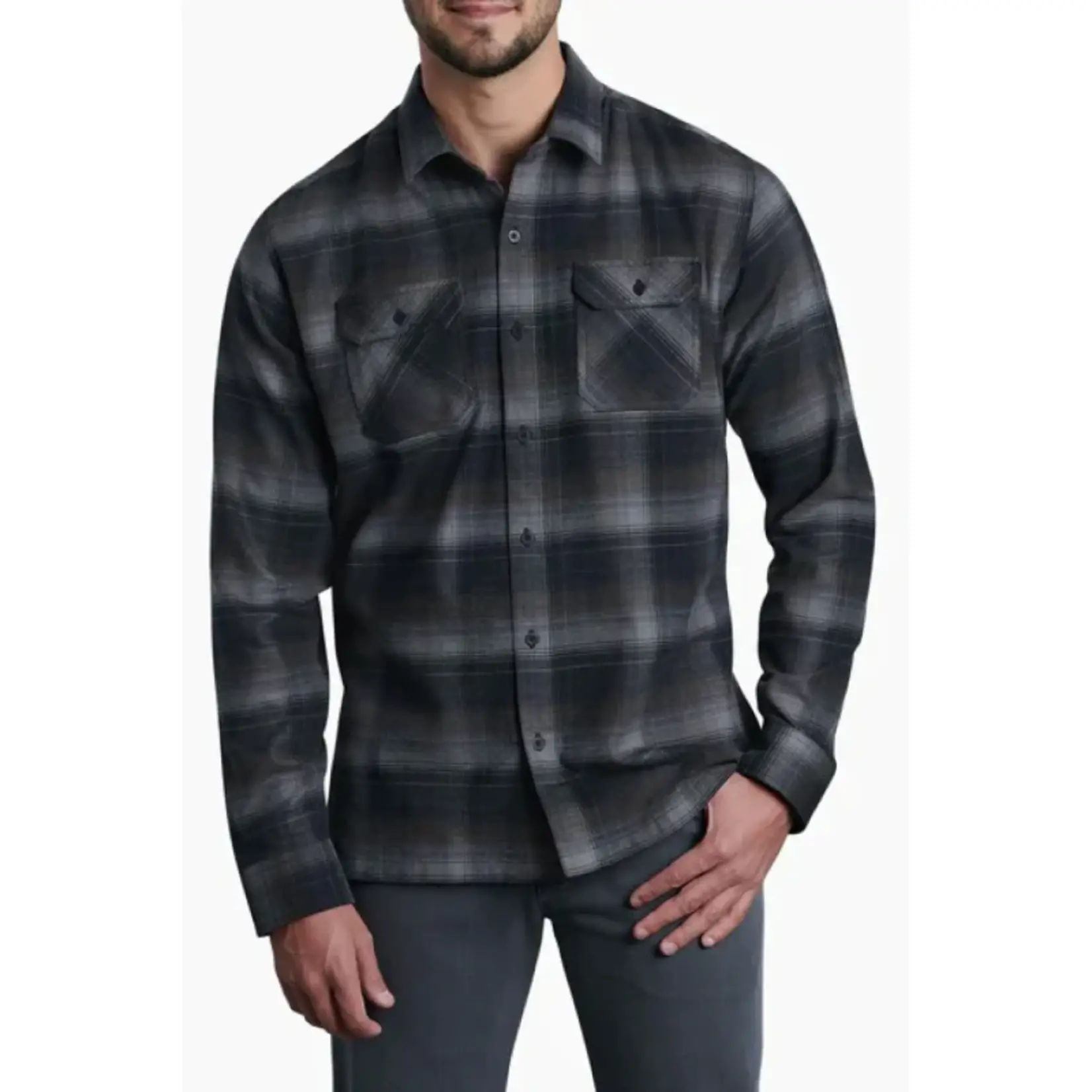 Kuhl KUHL Dillingr Flannel LS BRUSHED NICKEL XXXL