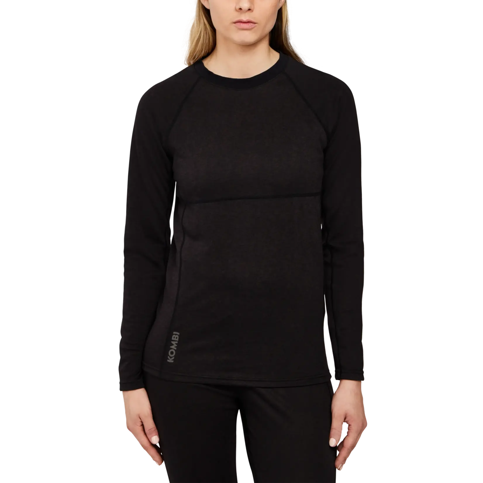 Kombi Kombi - MERINOMIX PRO CREW TOP WOMEN-BLACK L