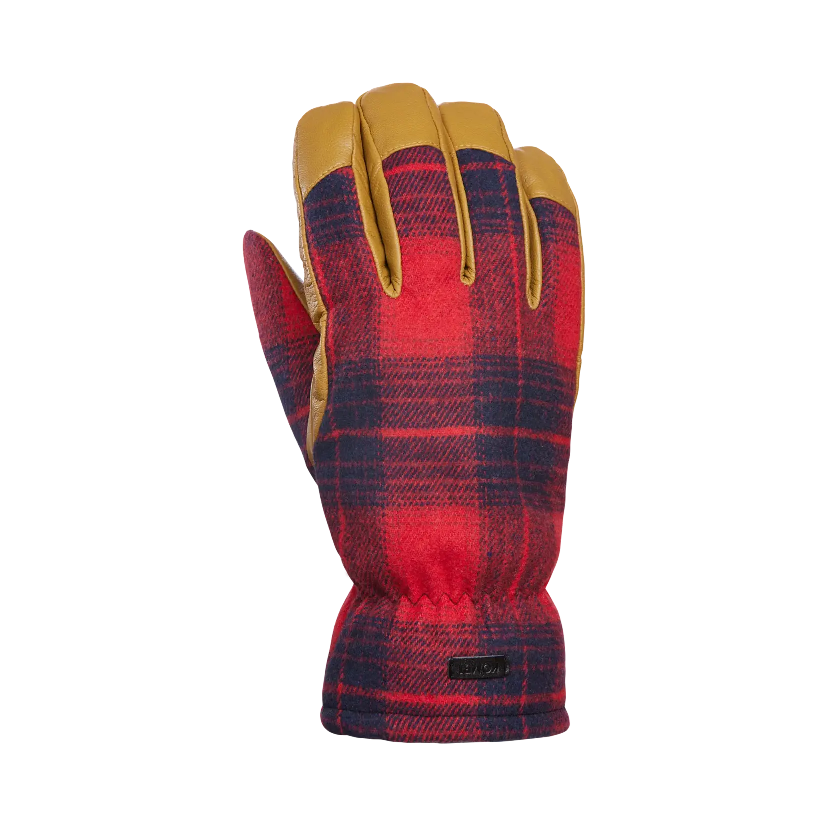 Kombi Kombi - LUMBERJACK MEN GLOVE-MAPLE LEAF RED TARTAN L