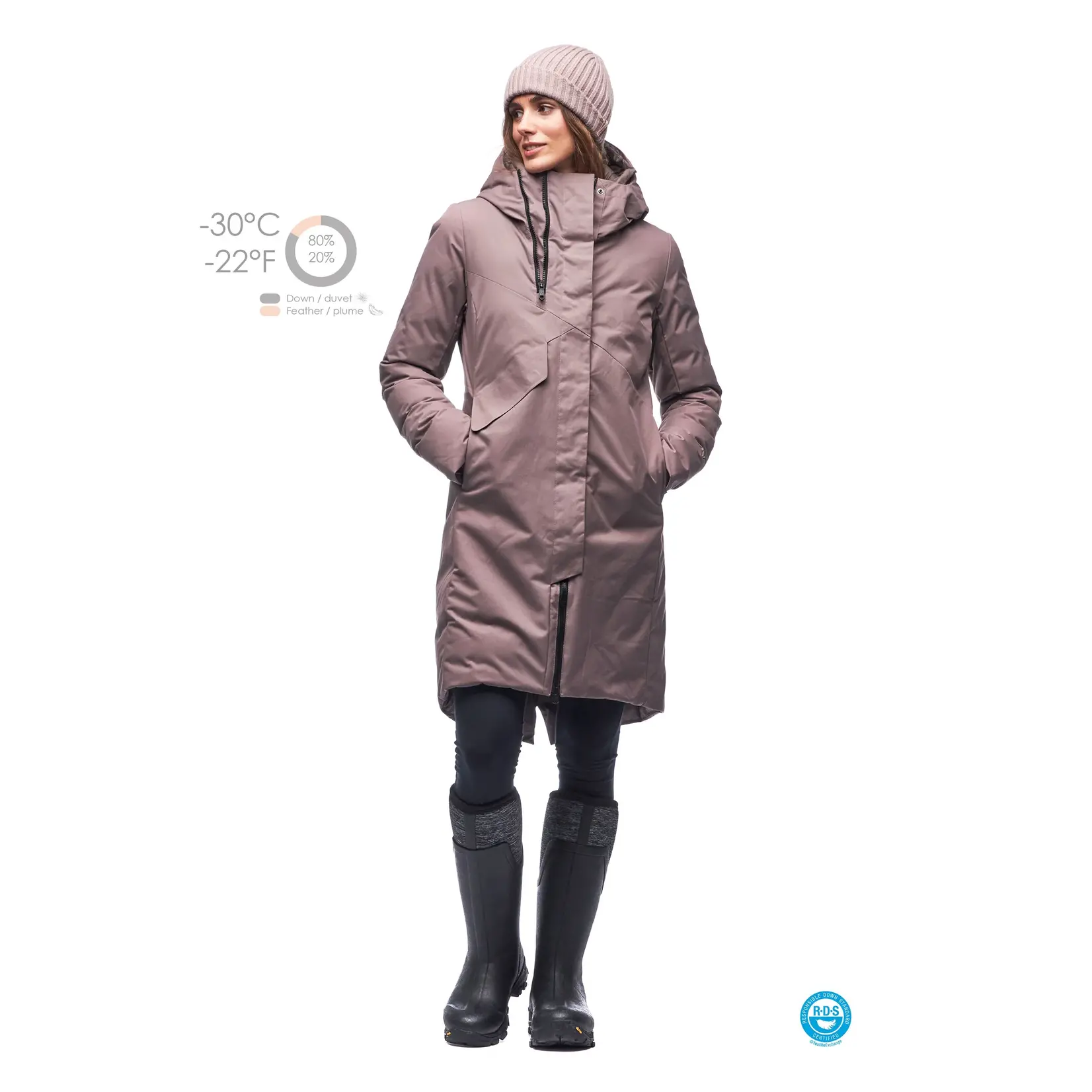 Indyeva INDYEVA MATKA DOWN BLEND PARKA Peppercorn / M