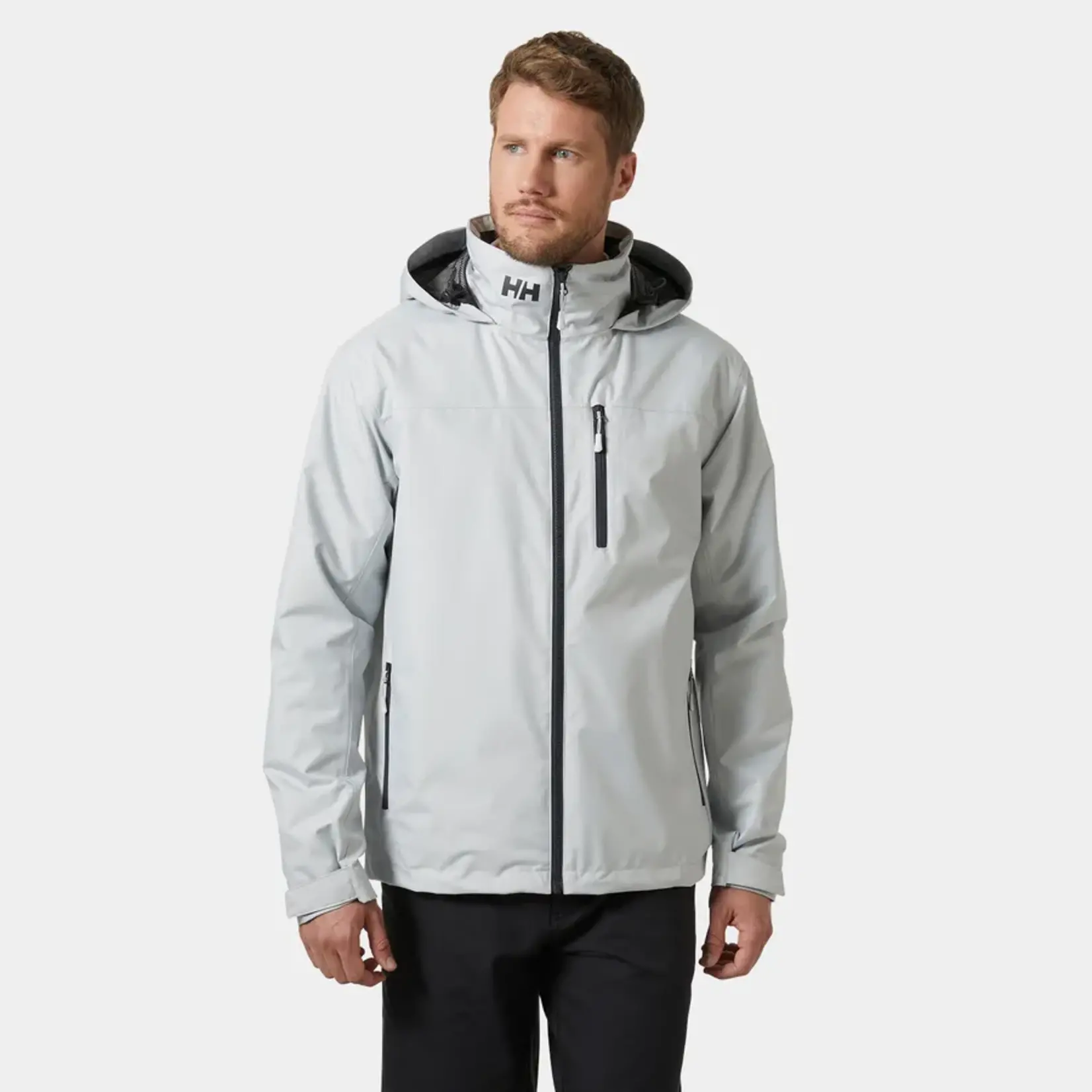 Helly Hansen Helly Hansen CREW HOODED MIDLAYER JACKET - Grey Fog - 2XL