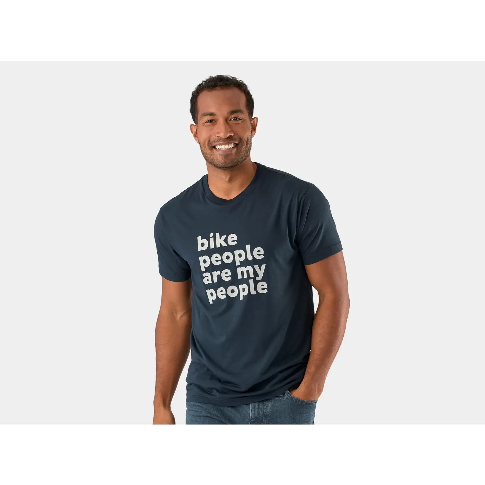Trek FINAL SALE Shirt Trek Bike People Tee Large Navy