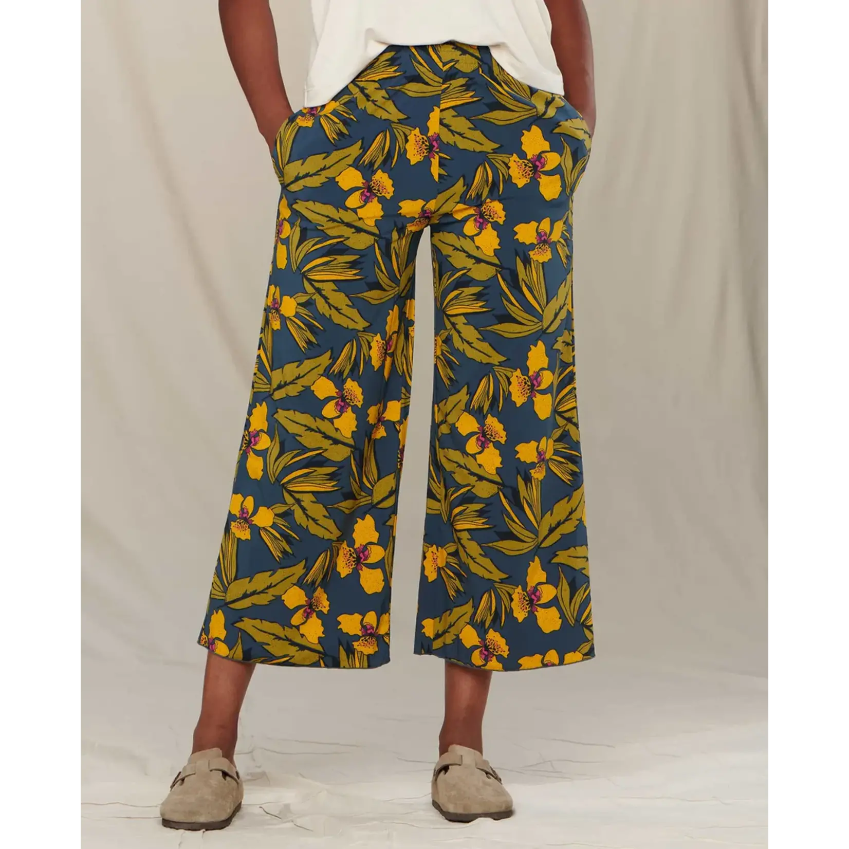 Toad & Co FINAL SALE Toad & Co sunkissed wide leg pant midnight aloha print S
