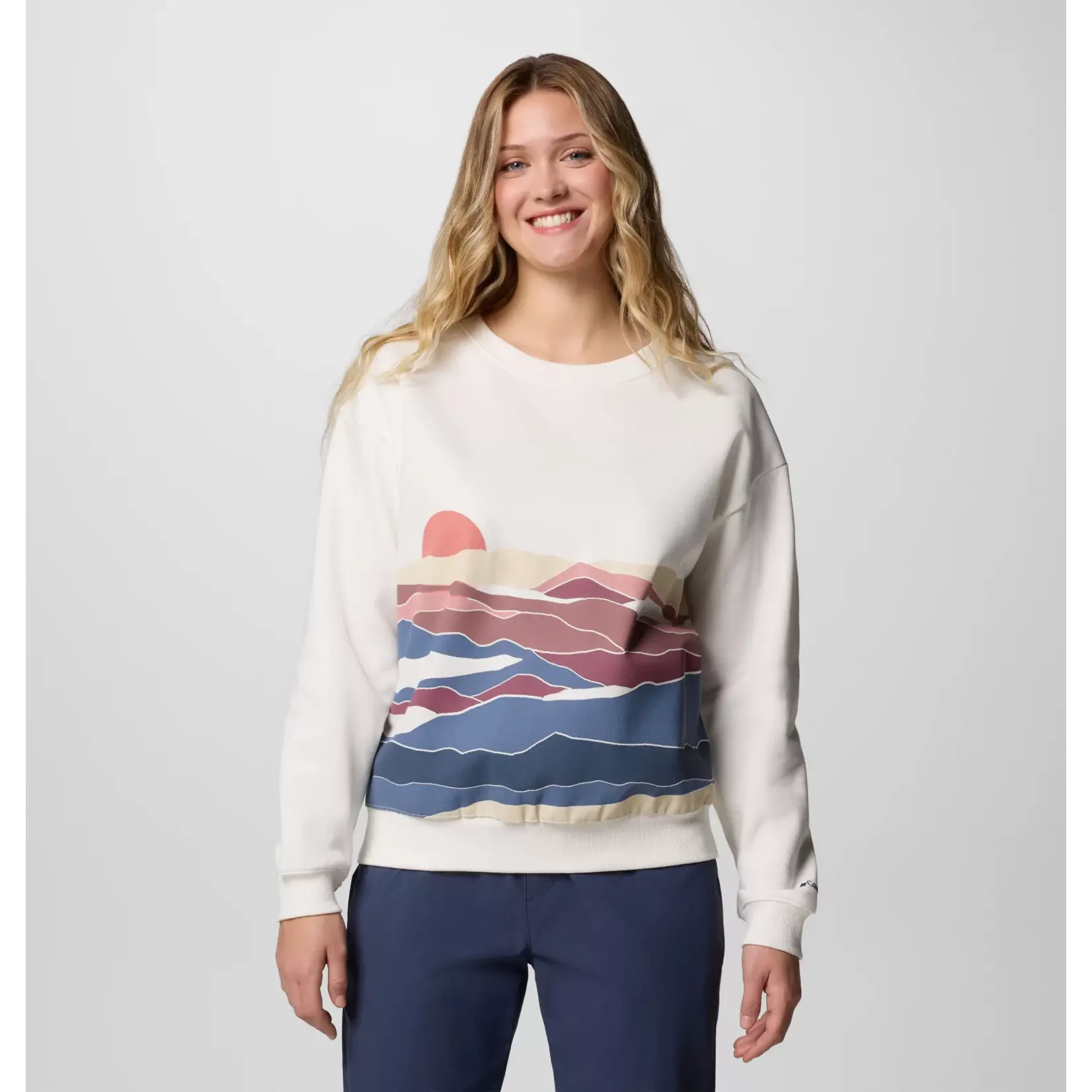 Columbia Meridian Creek™ Crew Sea Salt, Foggy M