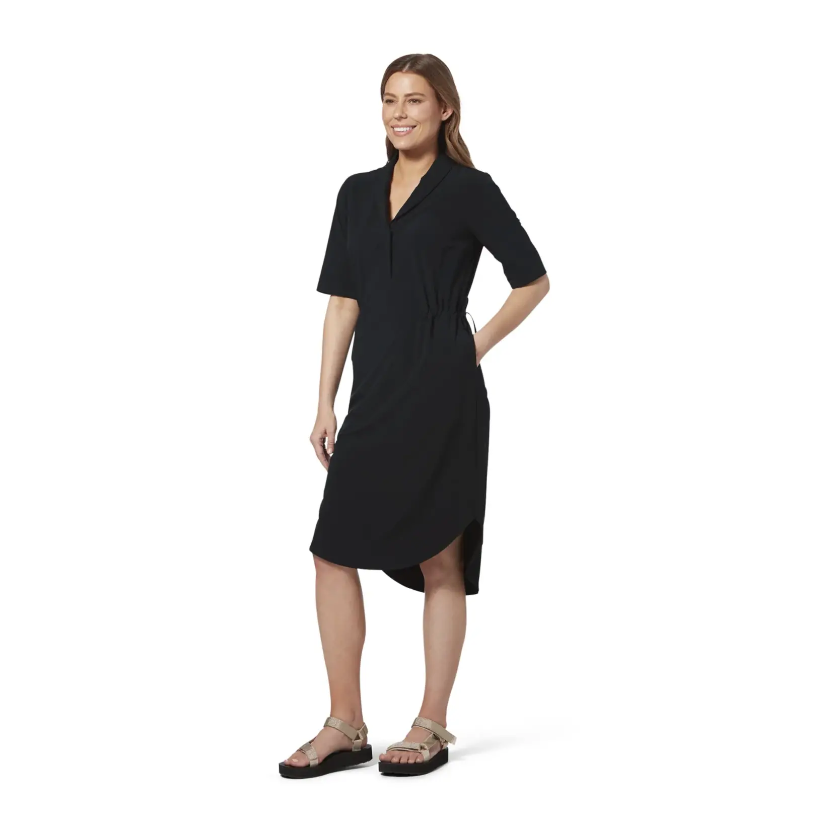 Royal Robbins Royal Robbins Spotless Traveler Dress S/S JET BLACK XL