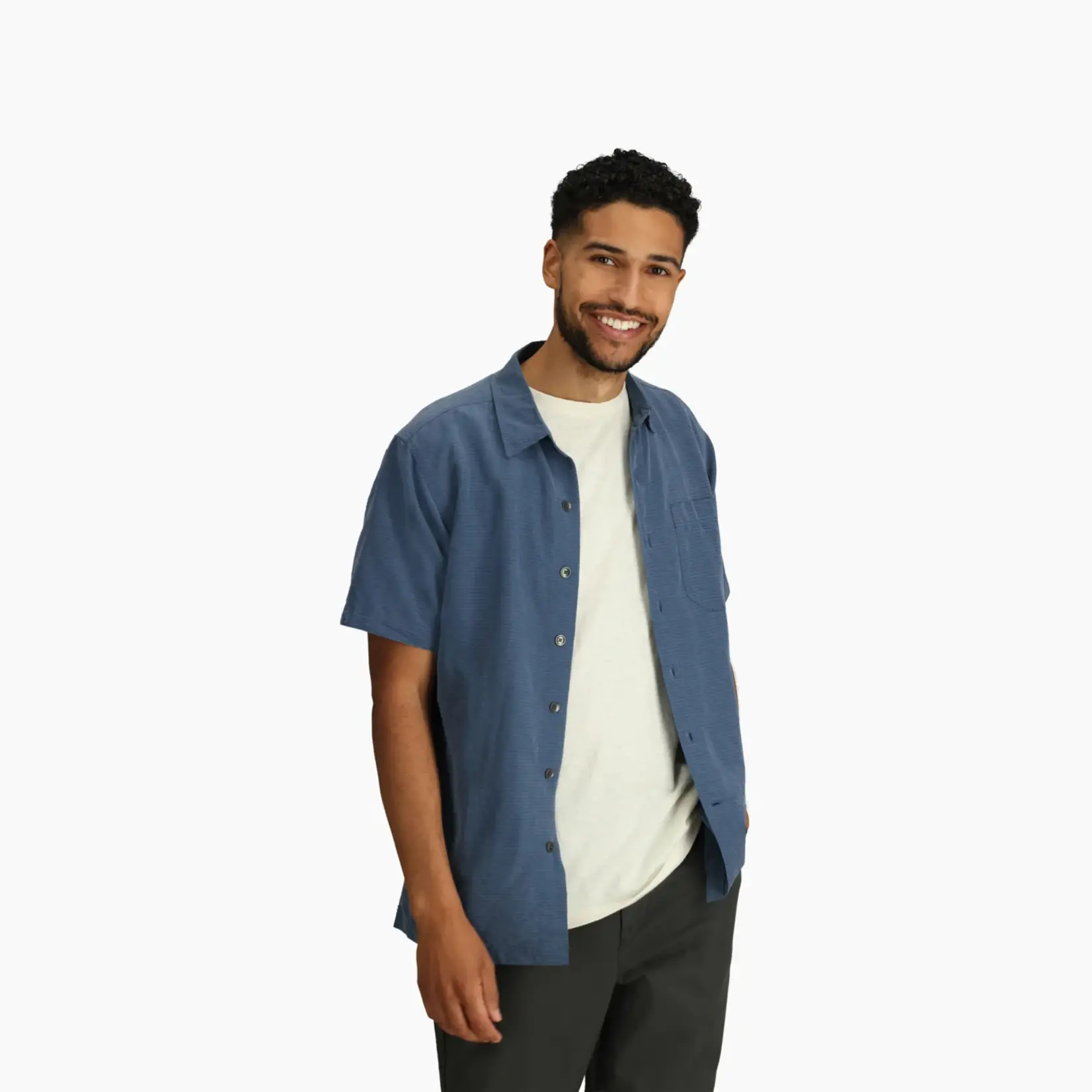 Royal Robbins Royal Robbins DESERT PUCKER DRY S/S, Collins Blue, M