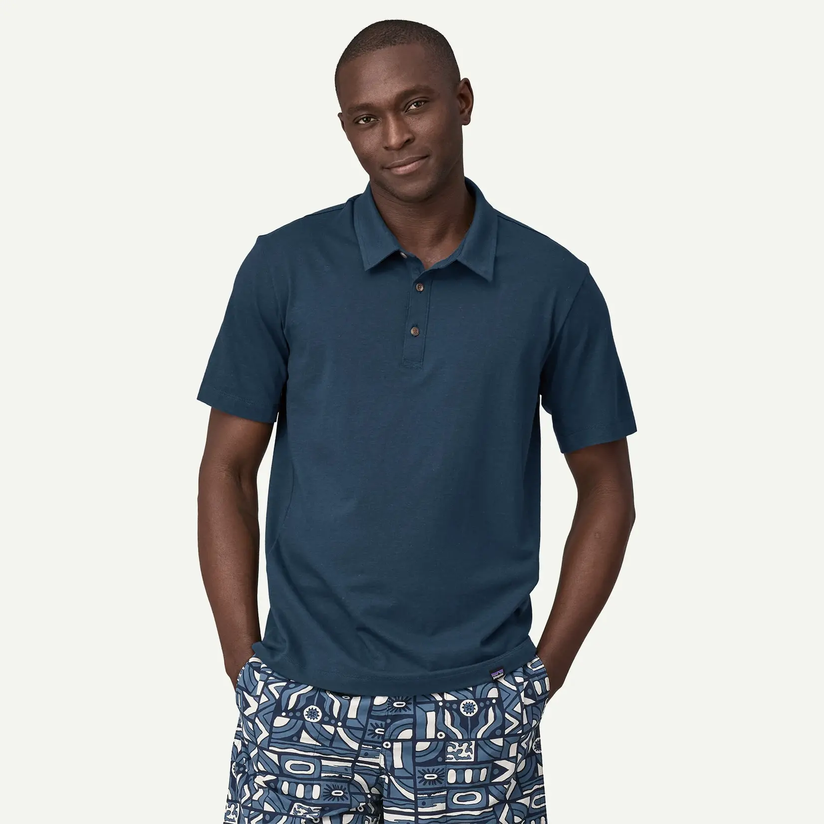 Patagonia PATAGONIA M's Essential Polo Tidepool Blue XXL