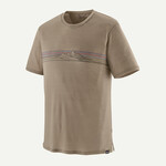 Patagonia PATAGONIA M's Cap Cool Merino Blend Graphic Shirt Strata Stripe: Seabird Grey M