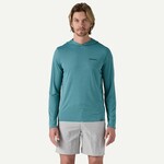 Patagonia PATAGONIA M's Cap Cool Daily Graphic Hoody Boardshort Logo Tones: Wetland Blue X-Dye 3XL