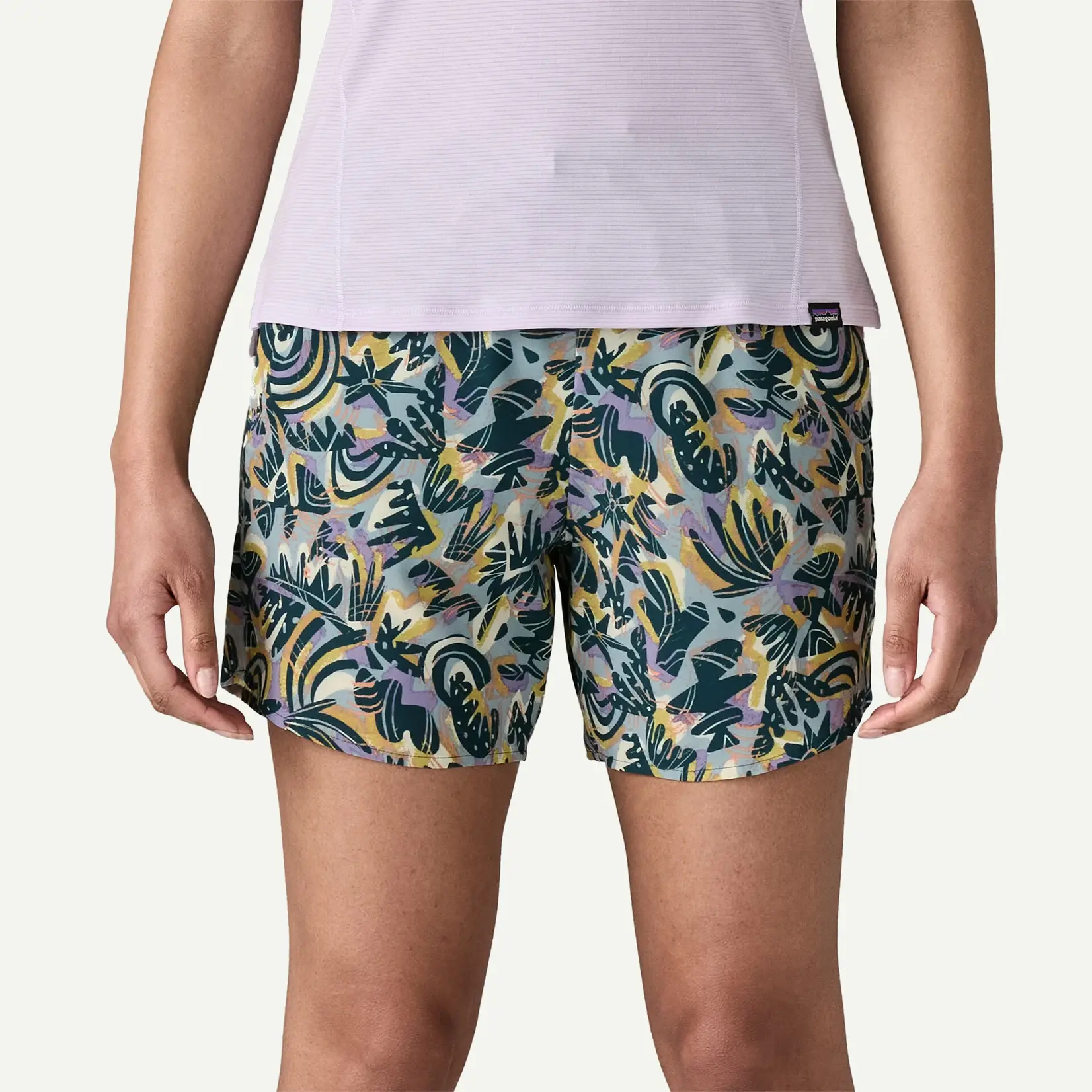 Patagonia PATAGONIA W's Multi Trails Shorts - 5 1/2 in. Wild Botanist: Thermal Blue L