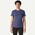 Patagonia PATAGONIA W's Cap Cool Merino Blend Graphic Shirt Strata Stripe: Solstice Purple S