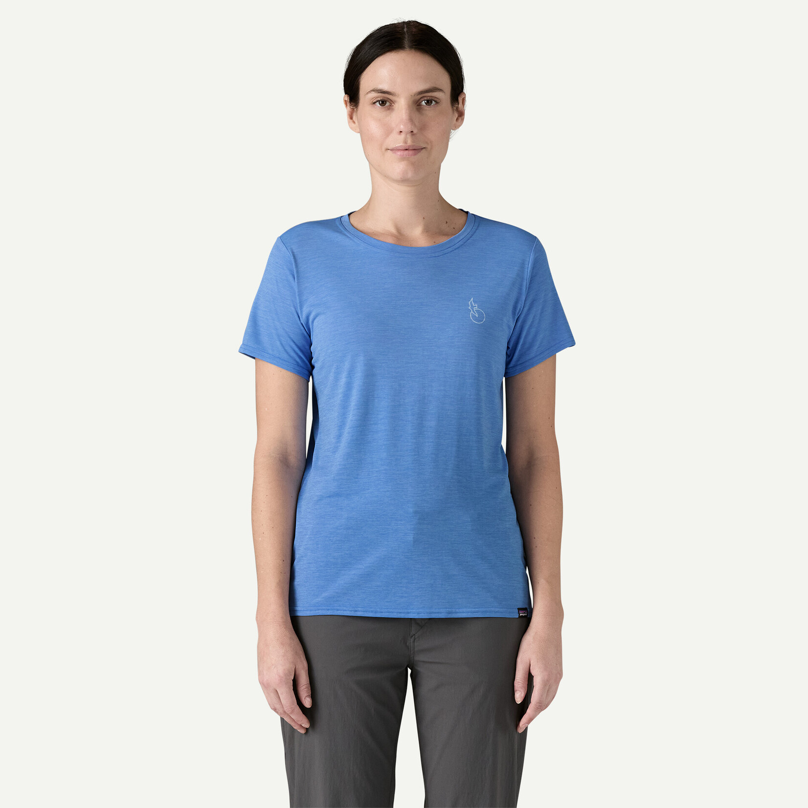 Patagonia PATAGONIA W's Cap Cool Daily Graphic Shirt - Waters Swelldrifter: Abundant Blue X-Dye XL