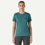 Patagonia PATAGONIA W's Cap Cool Daily Graphic Shirt 73 Skyline: Wetland Blue X-Dye S
