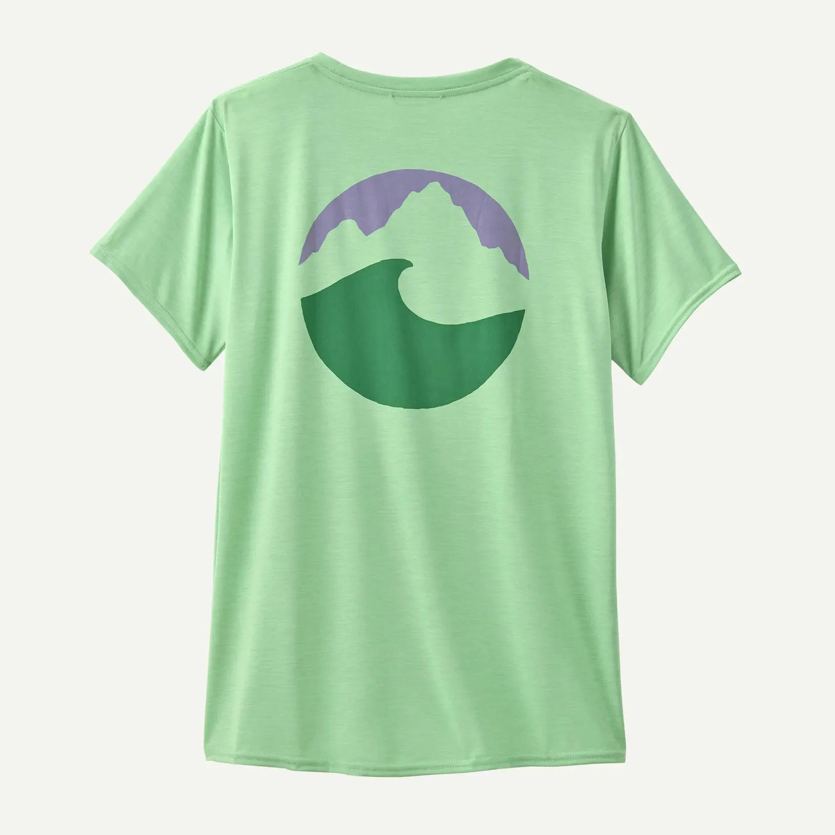 Patagonia PATAGONIA W's Cap Cool Daily Graphic Shirt Applied Imagination: Rinsed Green X-Dye XS