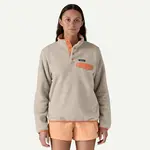 Patagonia PATAGONIA W's LW Synch Snap-T P/O Oatmeal Heather w/Heirloom Peach M