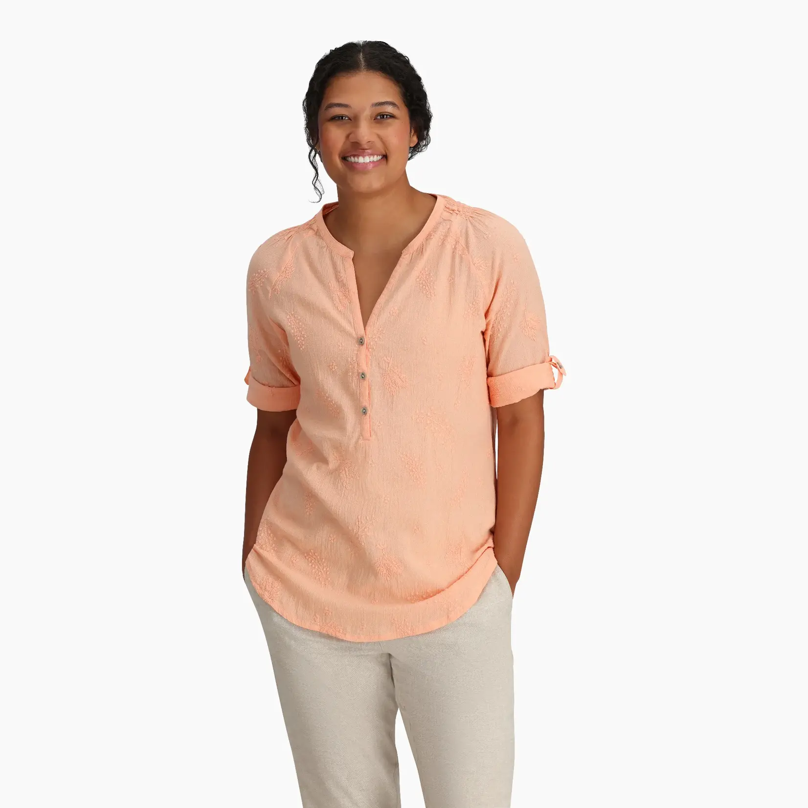 Royal Robbins Royal Robbins Oasis Tunic II 3/4 Sleeve Pacific Sunset S