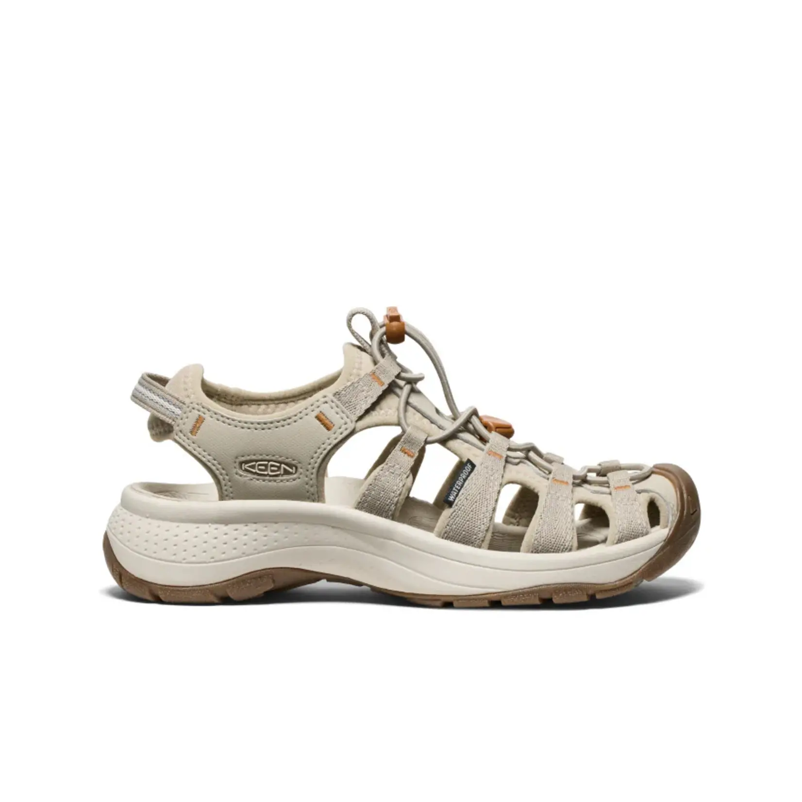 Keen Keen astoria west sandal plaza taupe/roasted pecan 10