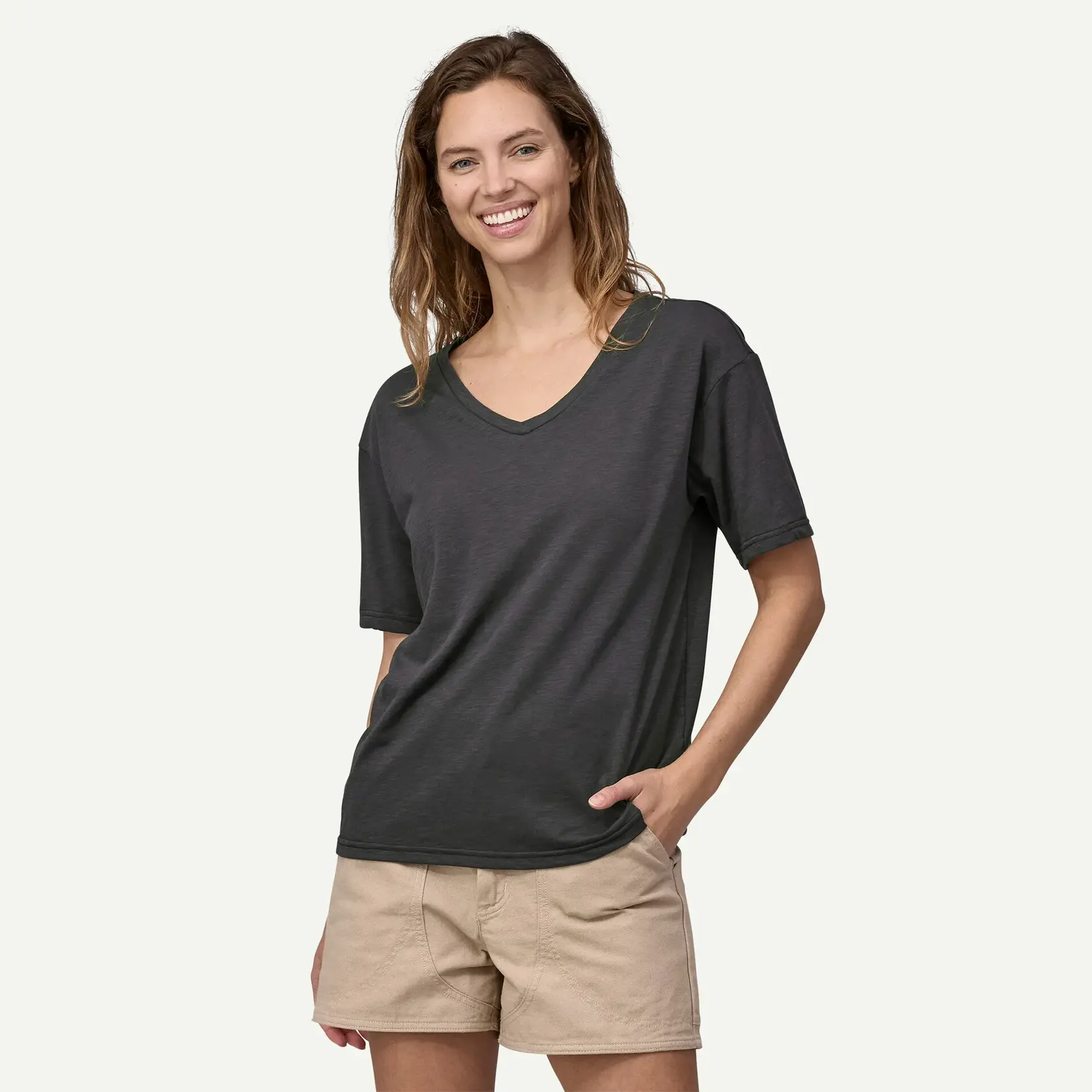 Patagonia Patagonia W's S/S Mainstay Top Ink Black S