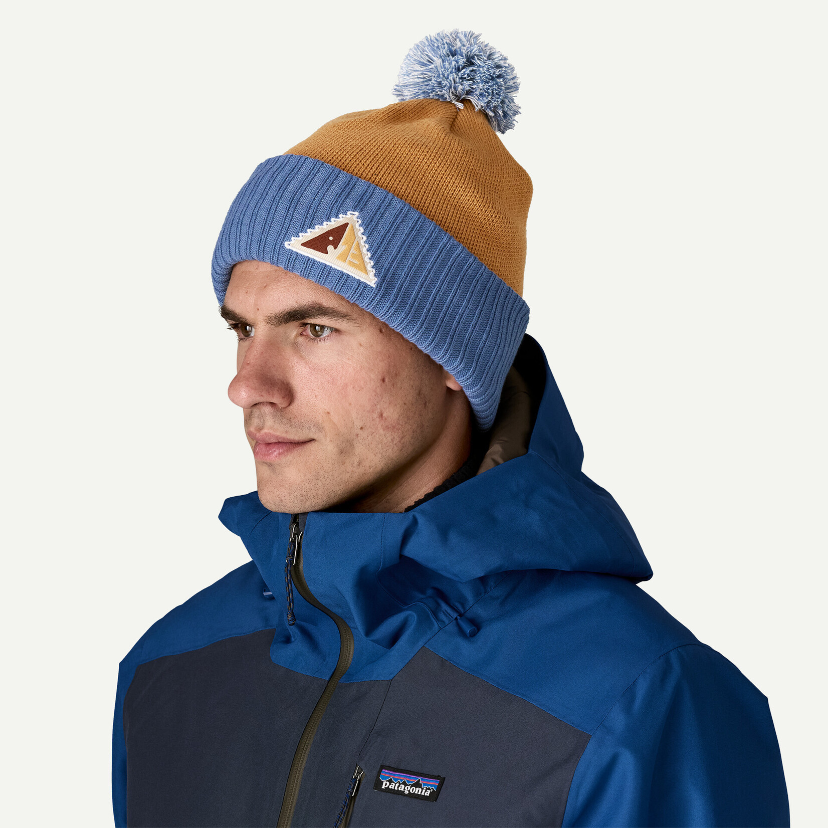 Patagonia Patagonia Powder Town Beanie Snowsteps Patch: Talon Gold ALL