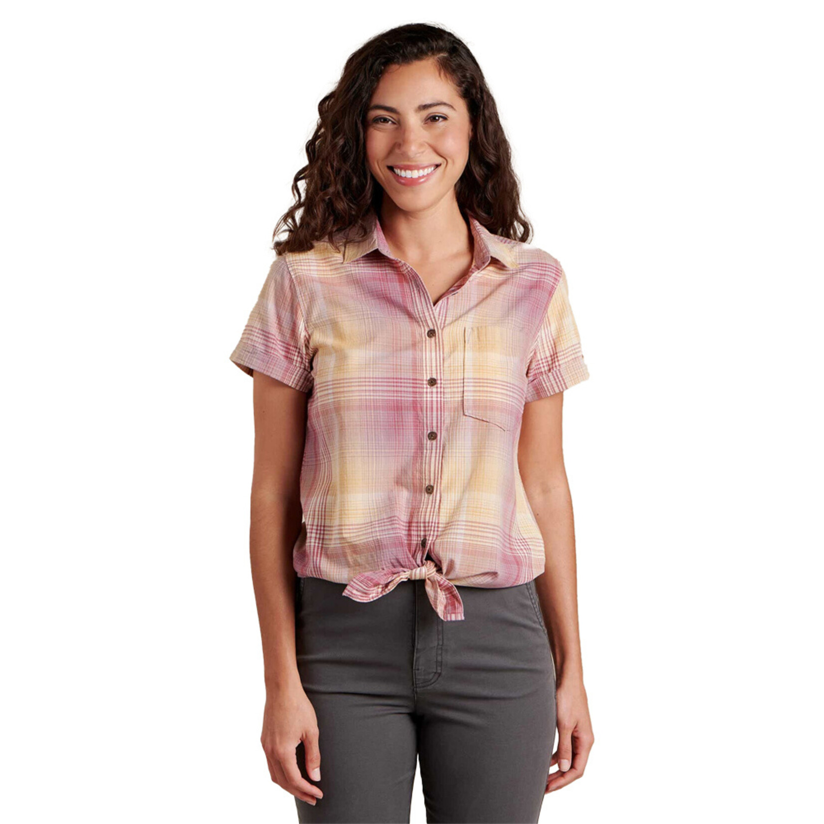 Toad & Co FINAL SALE Toad & Co WILLET TIE SS SHIRT faded lilac S