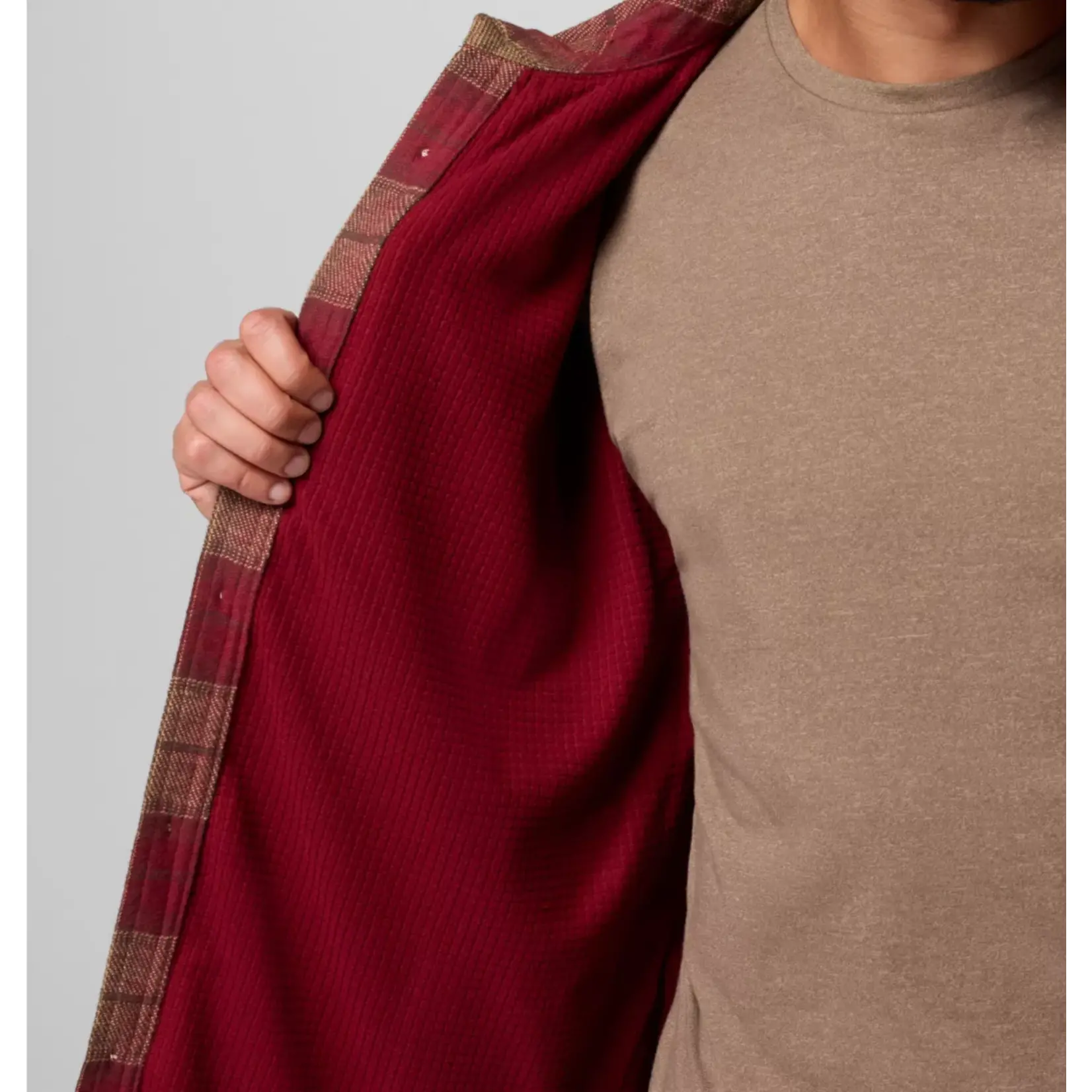 Columbia Columbia Saddle Point™ Warm Lined Flannel Red Jasper Iron XXL