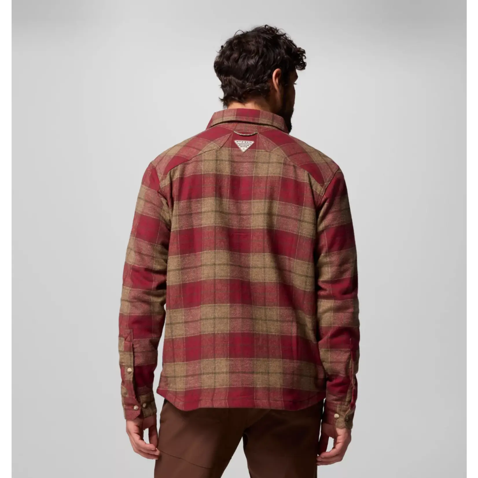 Columbia Columbia Saddle Point™ Warm Lined Flannel Red Jasper Iron XL