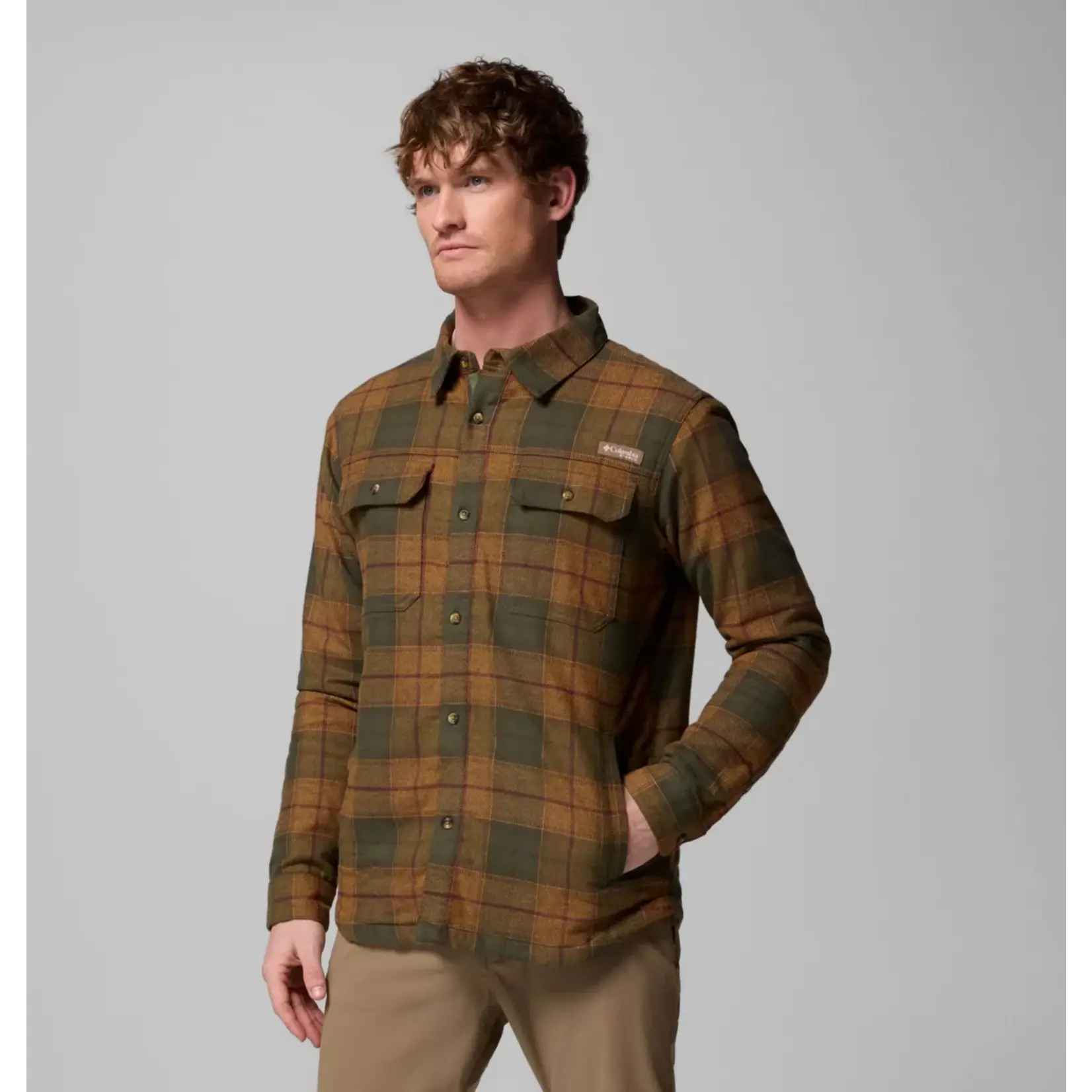 Columbia Columbia Saddle Point™ Warm Lined Flannel Surplus Green I L
