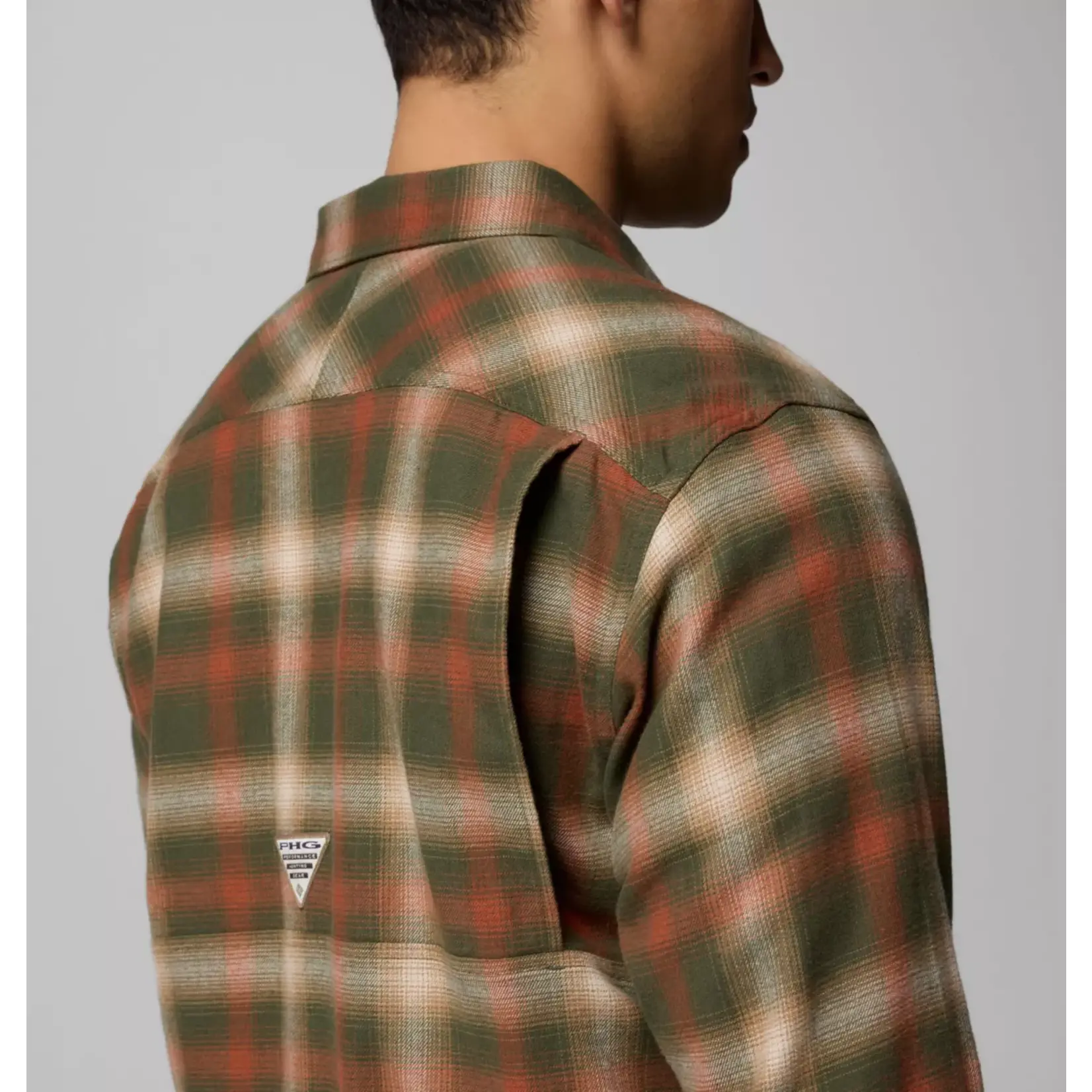 Columbia Columbia Roughtail™ Stretch Flannel LS Surplus Green T XL