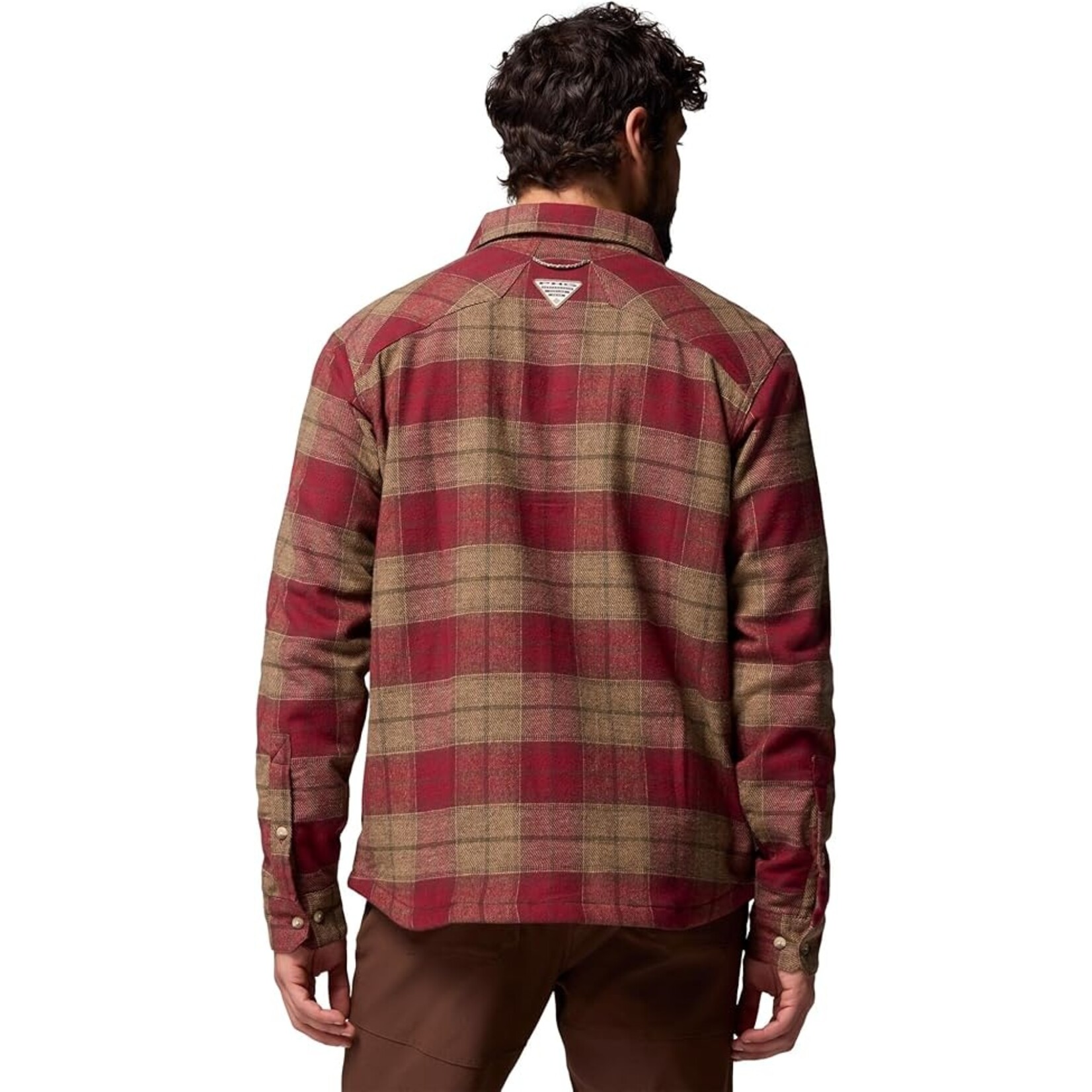 Columbia Columbia Saddle Point™ Warm Lined Flannel Red Jasper Iron L