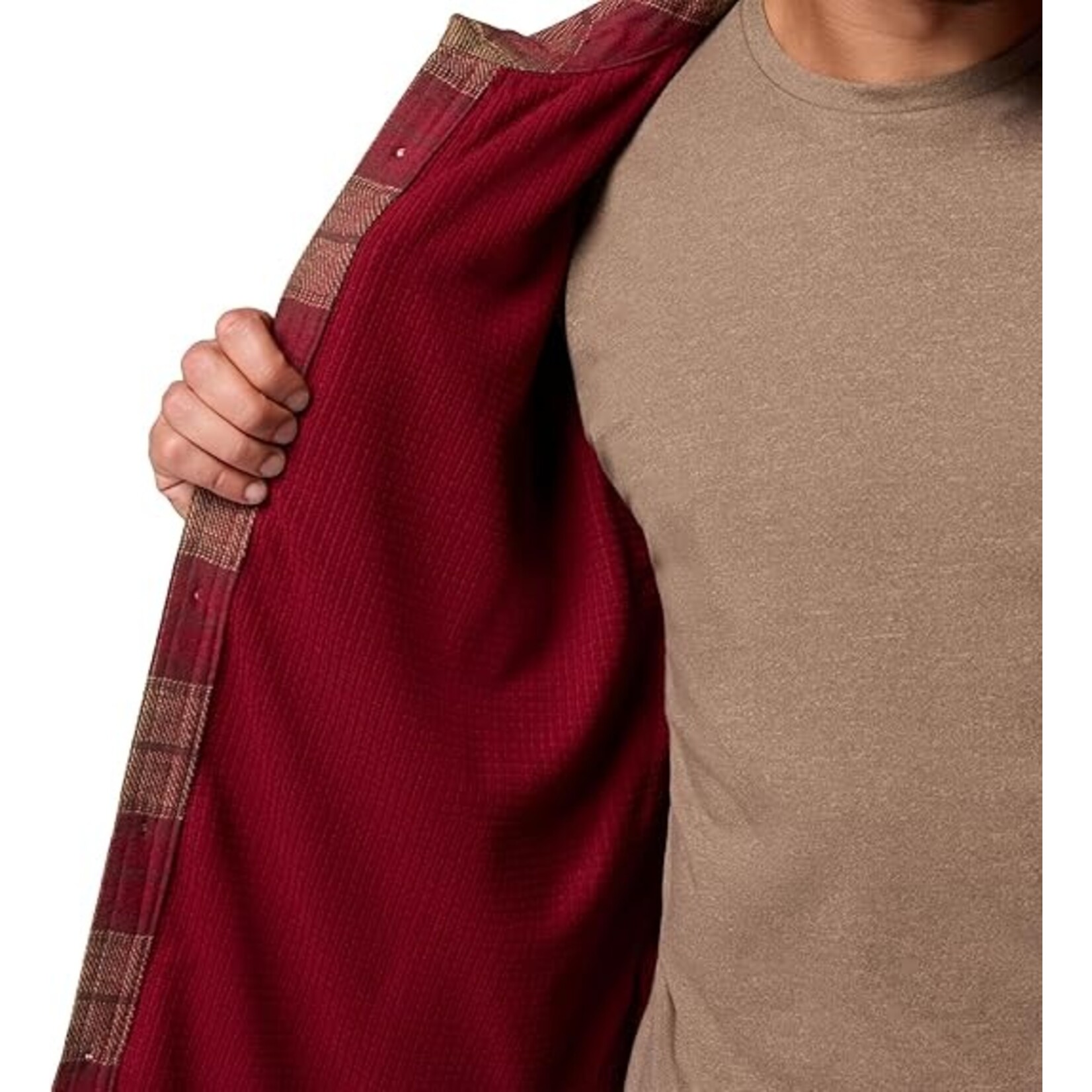 Columbia Columbia Saddle Point™ Warm Lined Flannel Red Jasper Iron L