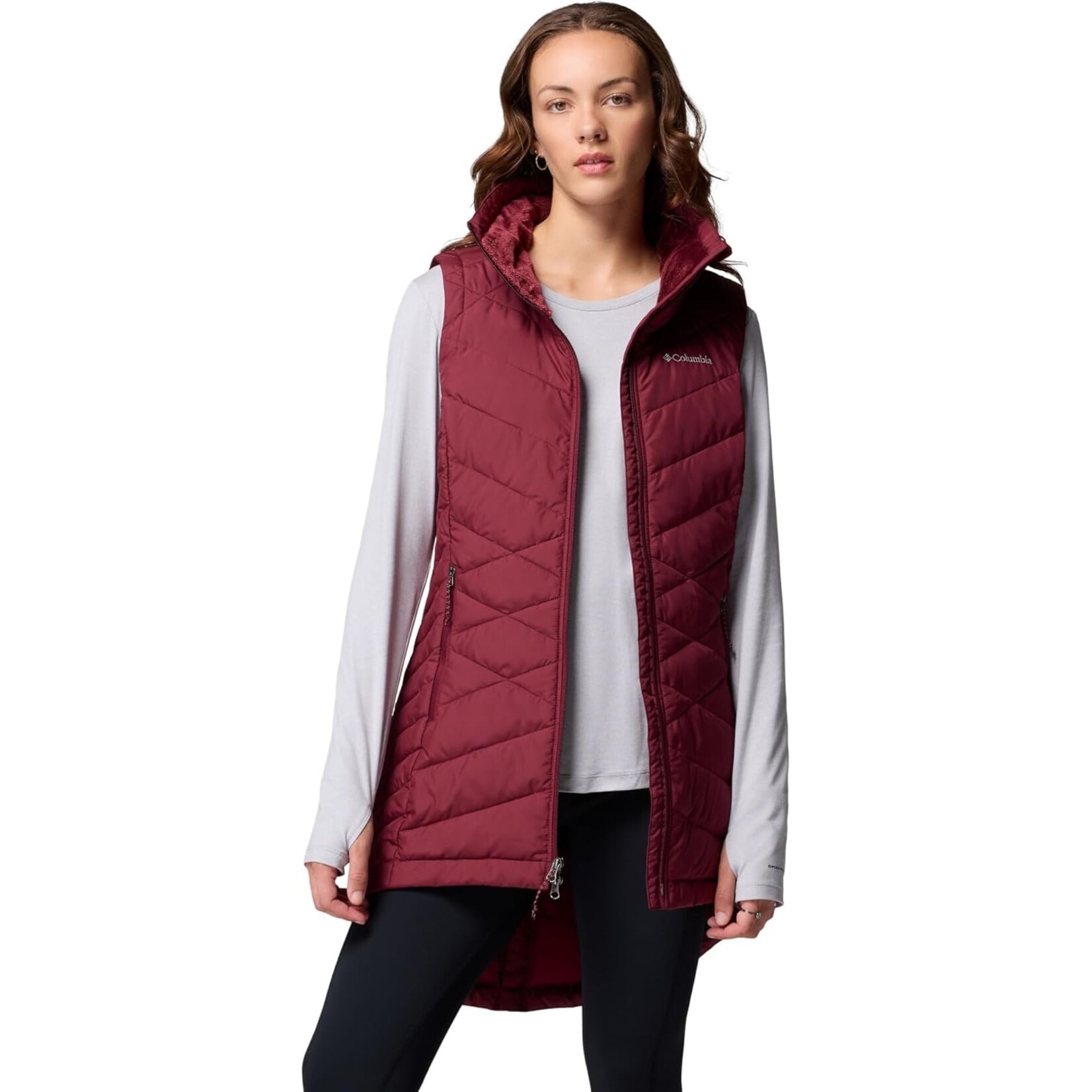 Columbia Columbia Heavenly™ II Long Vest Rich Wine XXL