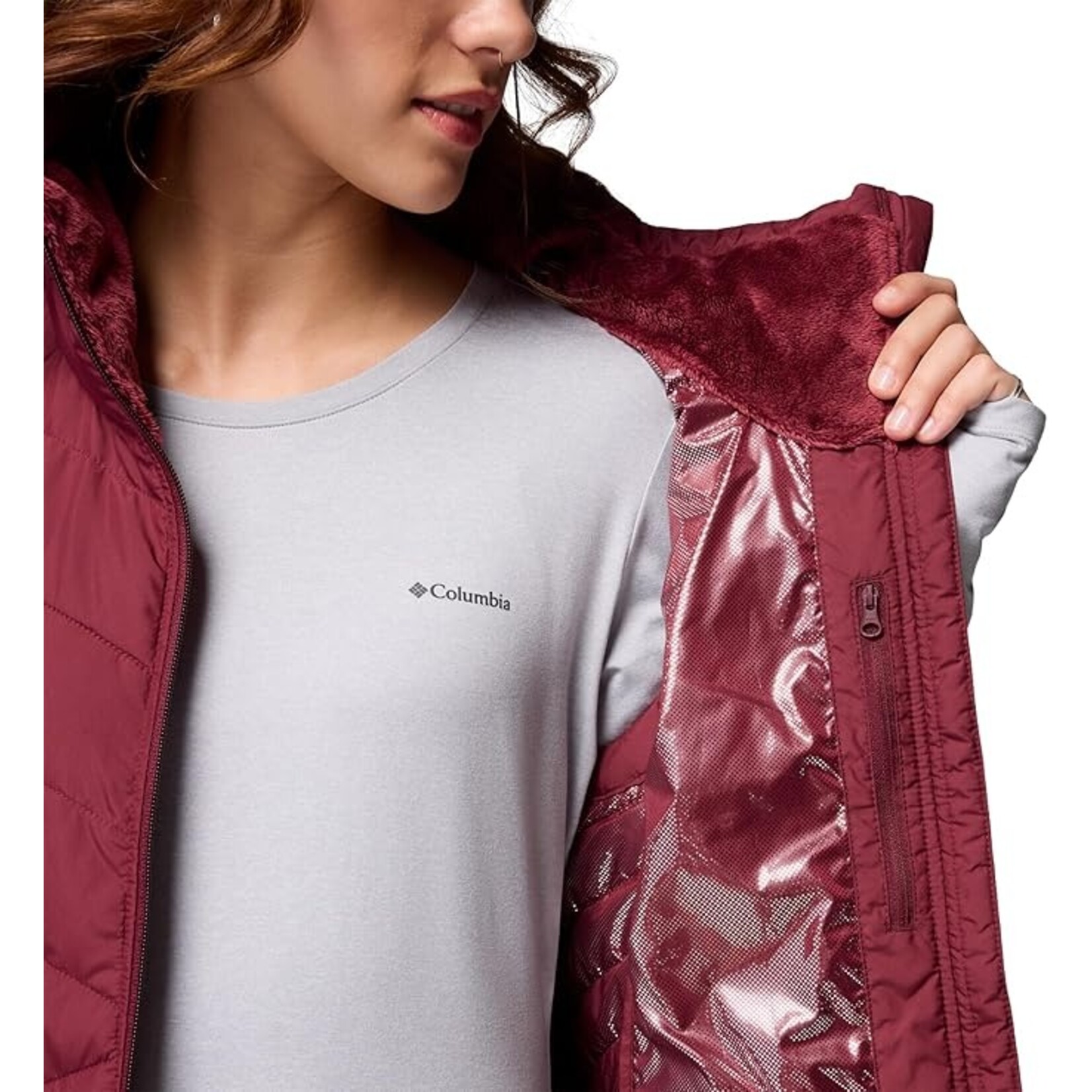 Columbia Columbia Heavenly™ II Long Vest Rich Wine XL