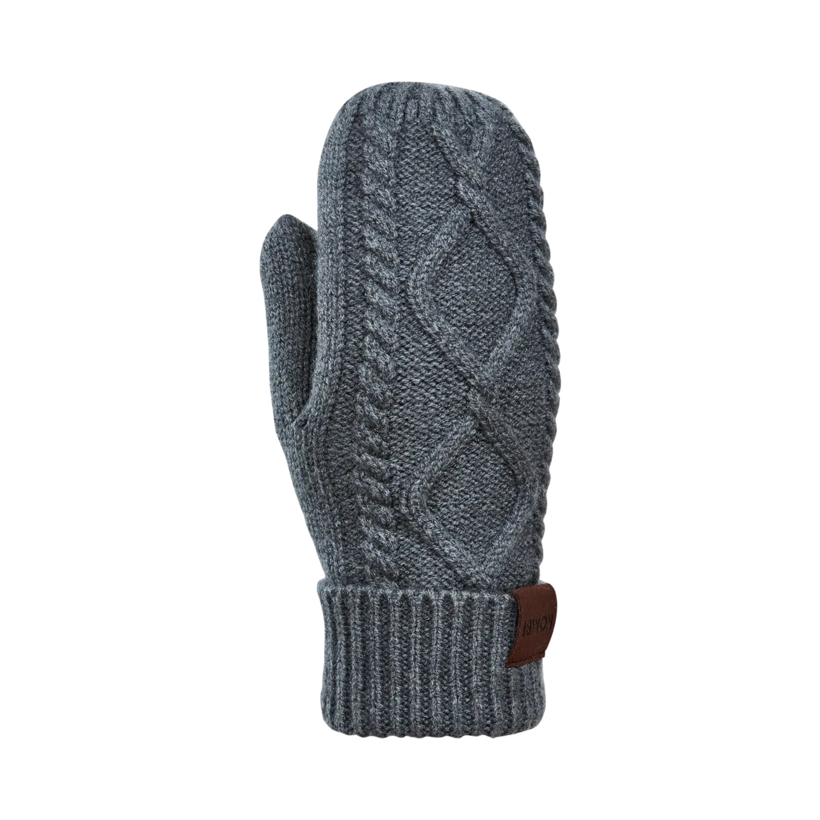 Kombi KOMBI - Womens Cable Mitt - Heather Grey - OS