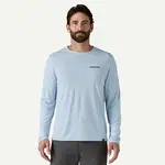 Patagonia Patagonia M's L/S Cap Cool Daily Graphic Shirt - Waters Fitz Roy Trout: Fleck Blue XL