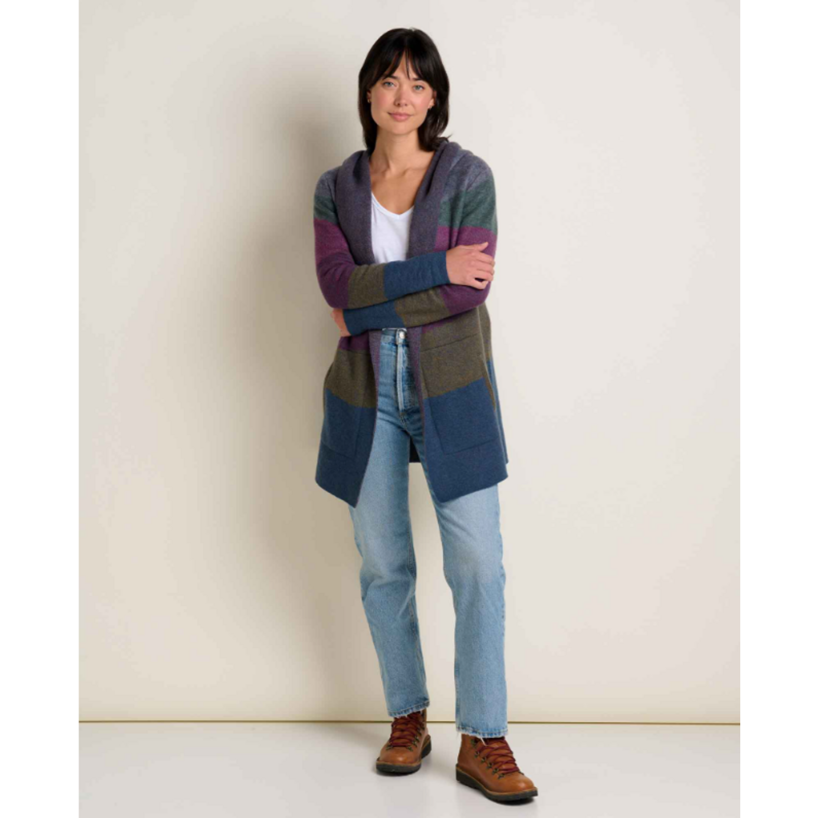 Toad & Co Merino Heartfelt Hoodie Midnight Landscape XL