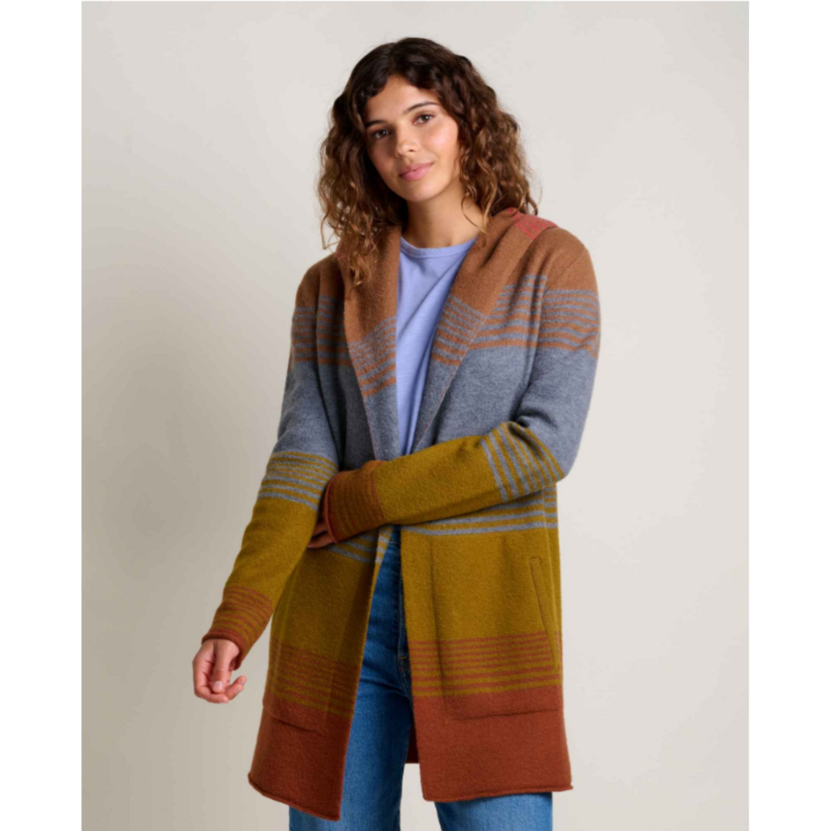 Toad & Co Merino Heartfelt Hoodie Coyote Ombre M