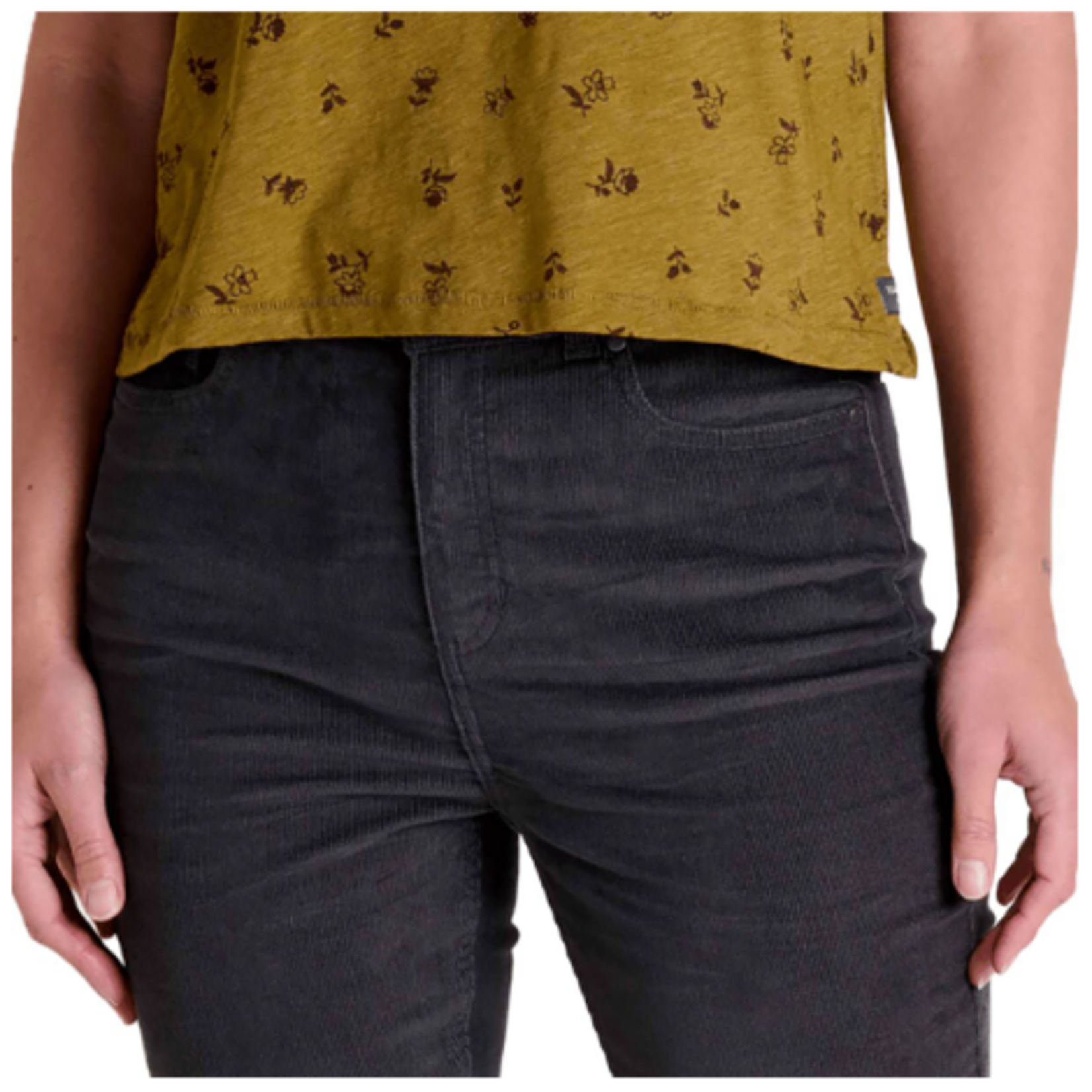 Toad & Co W's Coaster Cord Pant Soot 16